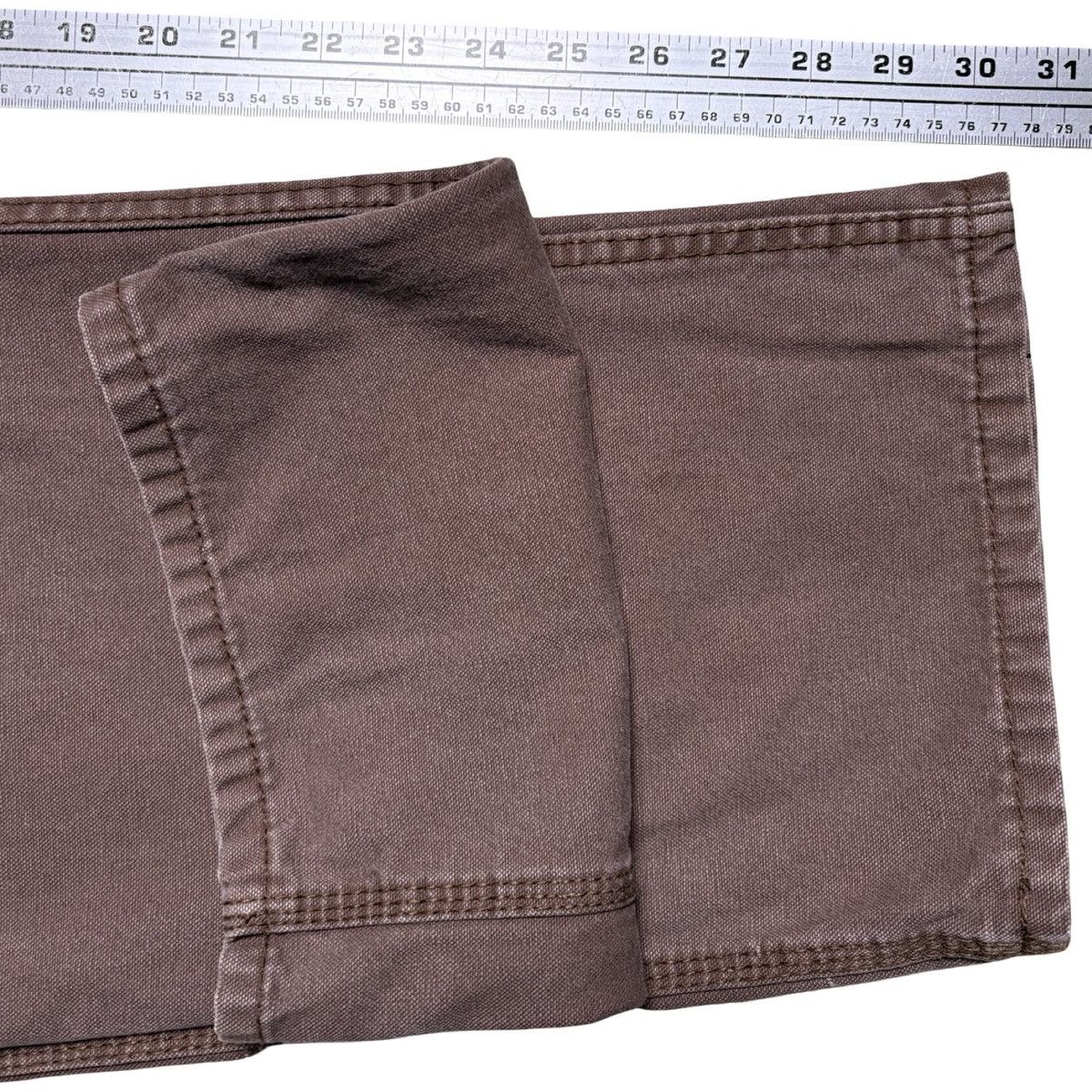Other Vintage Schmidt Workwear Faded Brown Carpenter Pants 38x30 Size US 38 / EU 54 - 6 Thumbnail