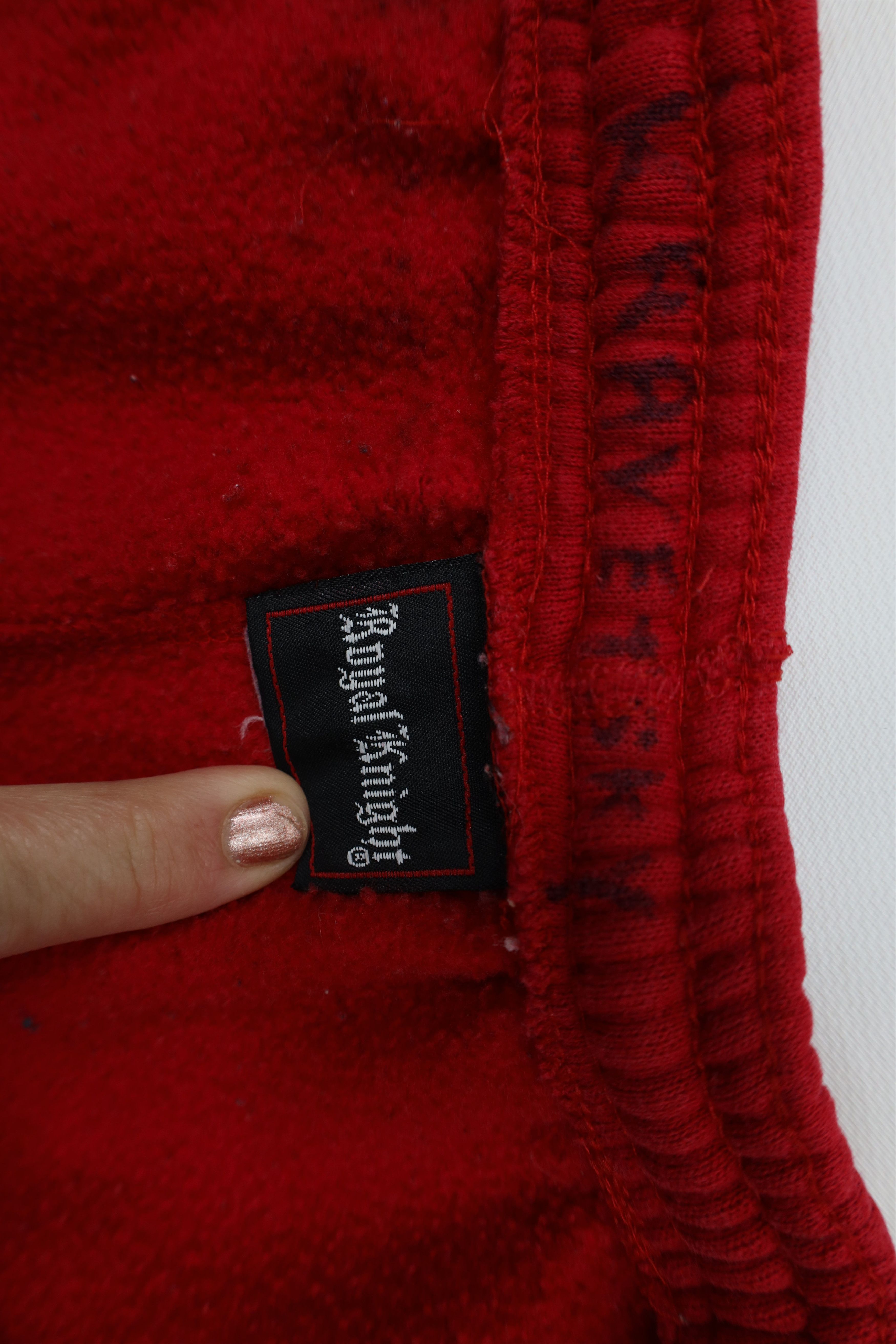 Vintage Vintage 90s Streetwear Sweatpants Joggers Pants Red USA Size 38" / US 16 / IT 52 - 9 Thumbnail