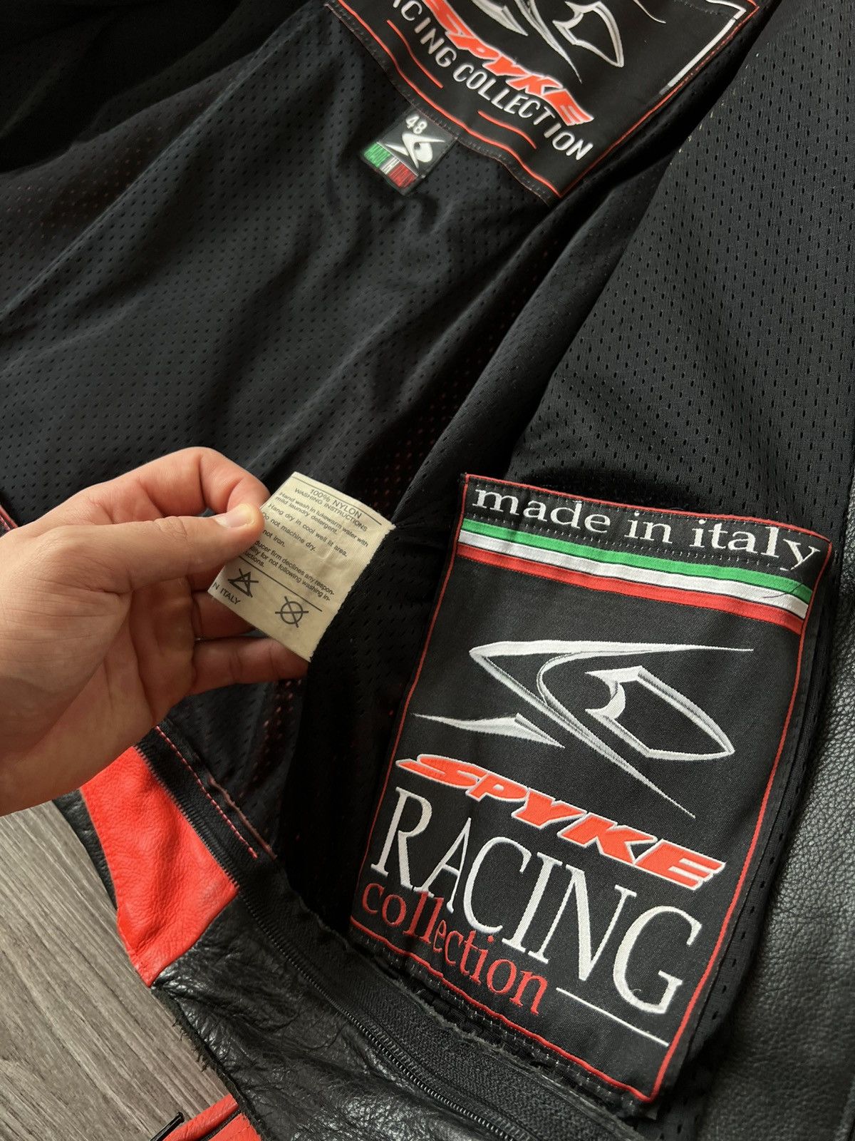 Genuine Leather ‼️Rare Vintage Spyke Racing Made in Italy Leather Save Jacket Size US M / EU 48-50 / 2 - 16 Thumbnail
