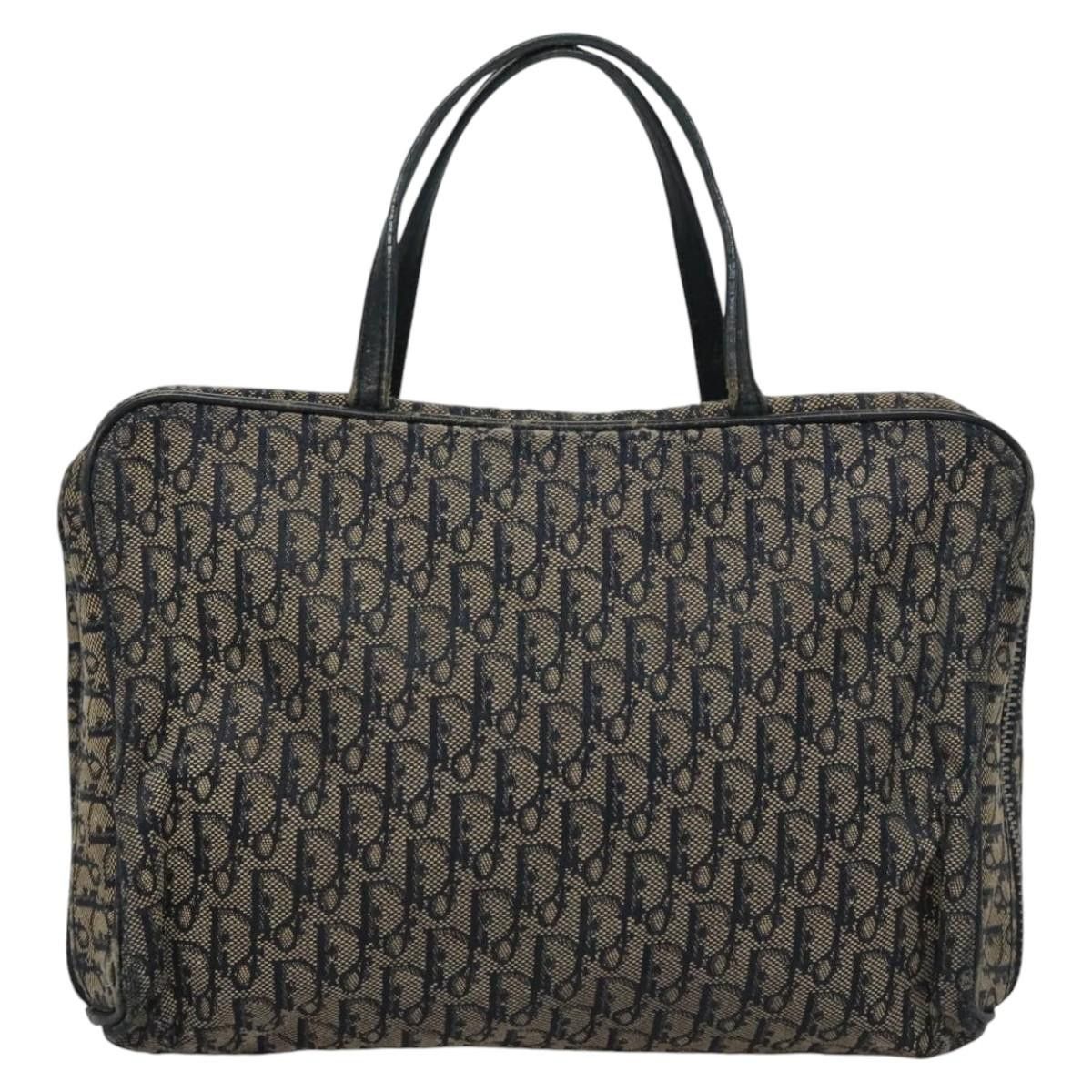 Dior DIOR Trotter Canvas Hand Bag Navy Size ONE SIZE - 3 Thumbnail