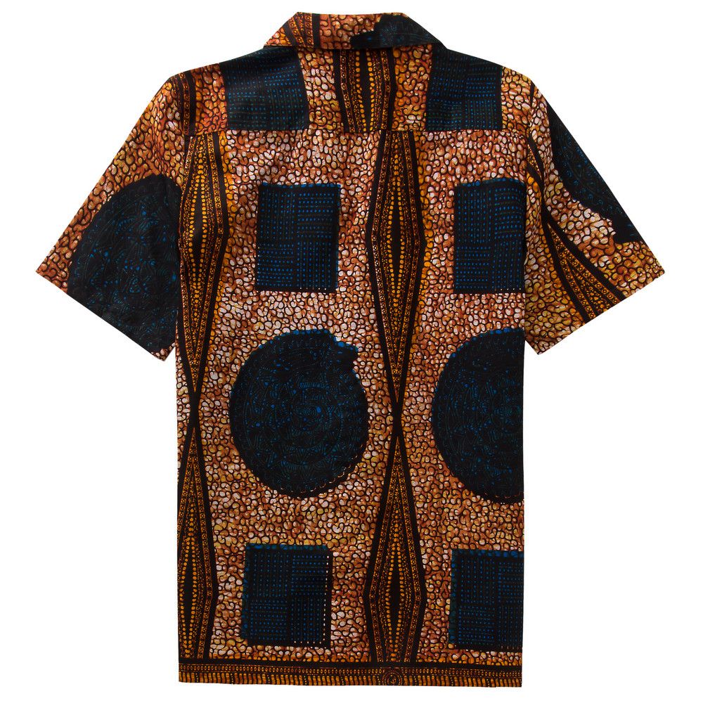 Other African Wax Print Men Shirt Short Sleeves Summer Size US L / EU 52-54 / 3 - 2 Thumbnail
