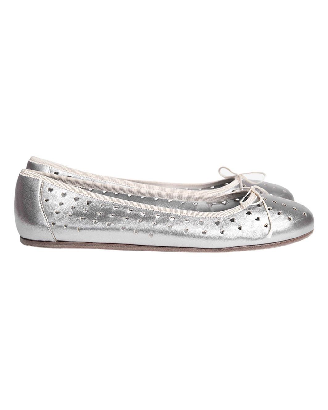 Prada Prada Silver Heart Ballerina Size US 10 / IT 40 - 2 Thumbnail