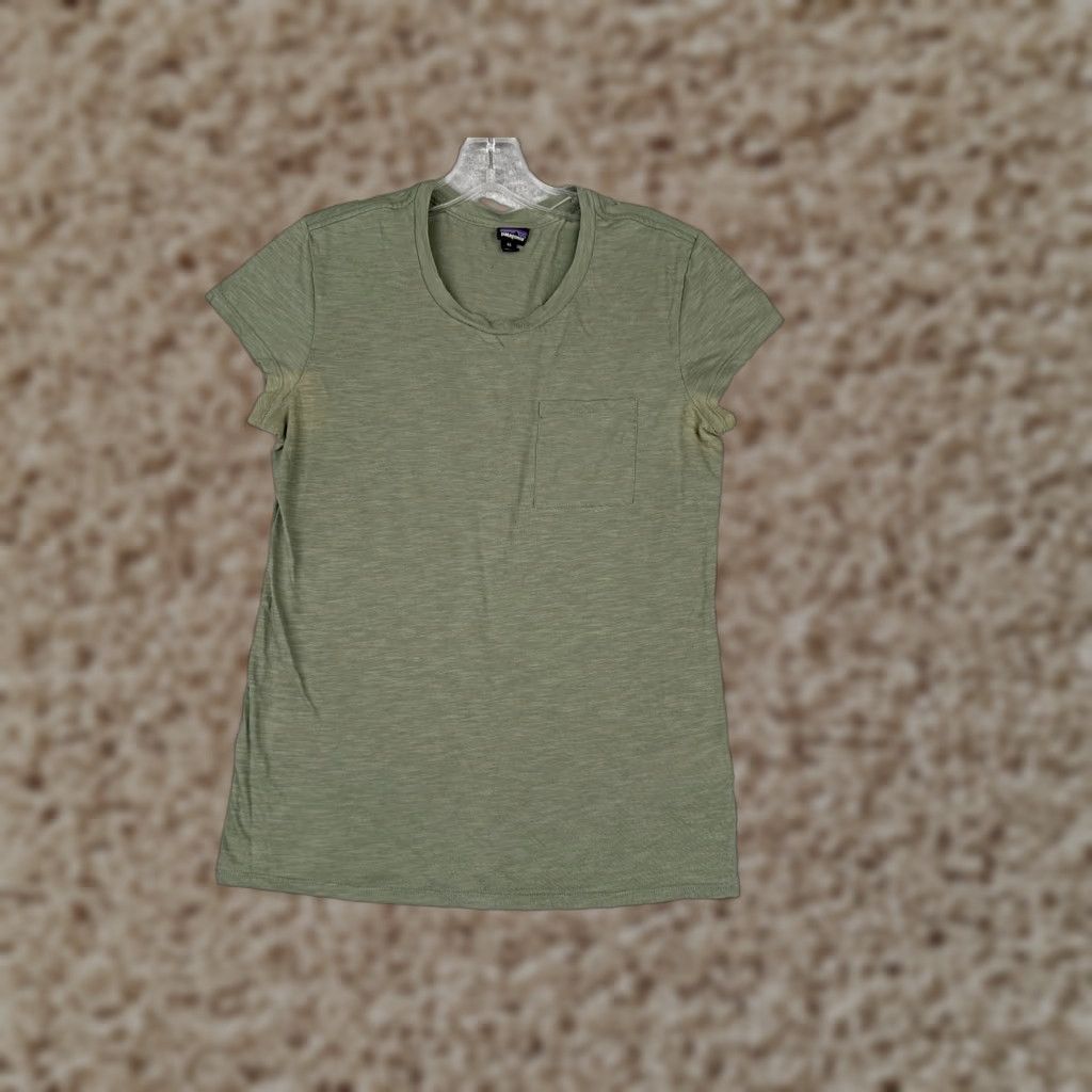 Patagonia Patagonia Shirt Women XS Green Short Sleeve Crew Neck Cotton Blend Read Size XS / US 0-2 / IT 36-38 - 1 Thumbnail