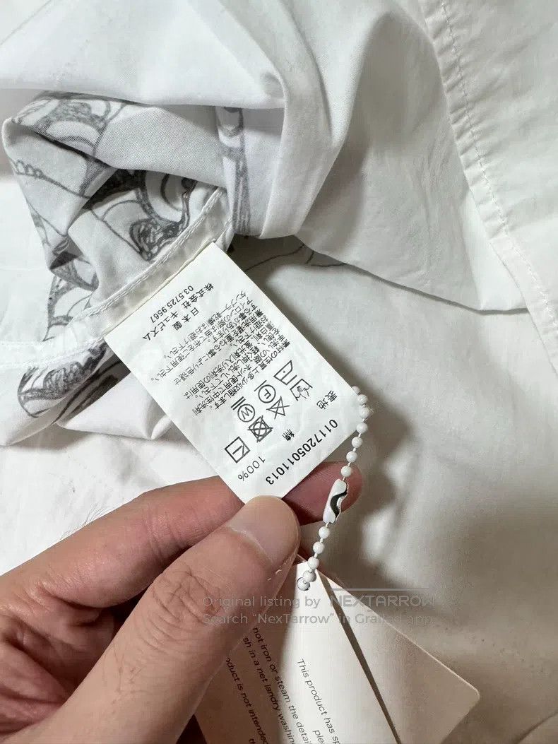 Visvim Visvim 17 Hand-painted Carp White Long Sleeve Shirt Size US S / EU 44-46 / 1 - 6 Thumbnail