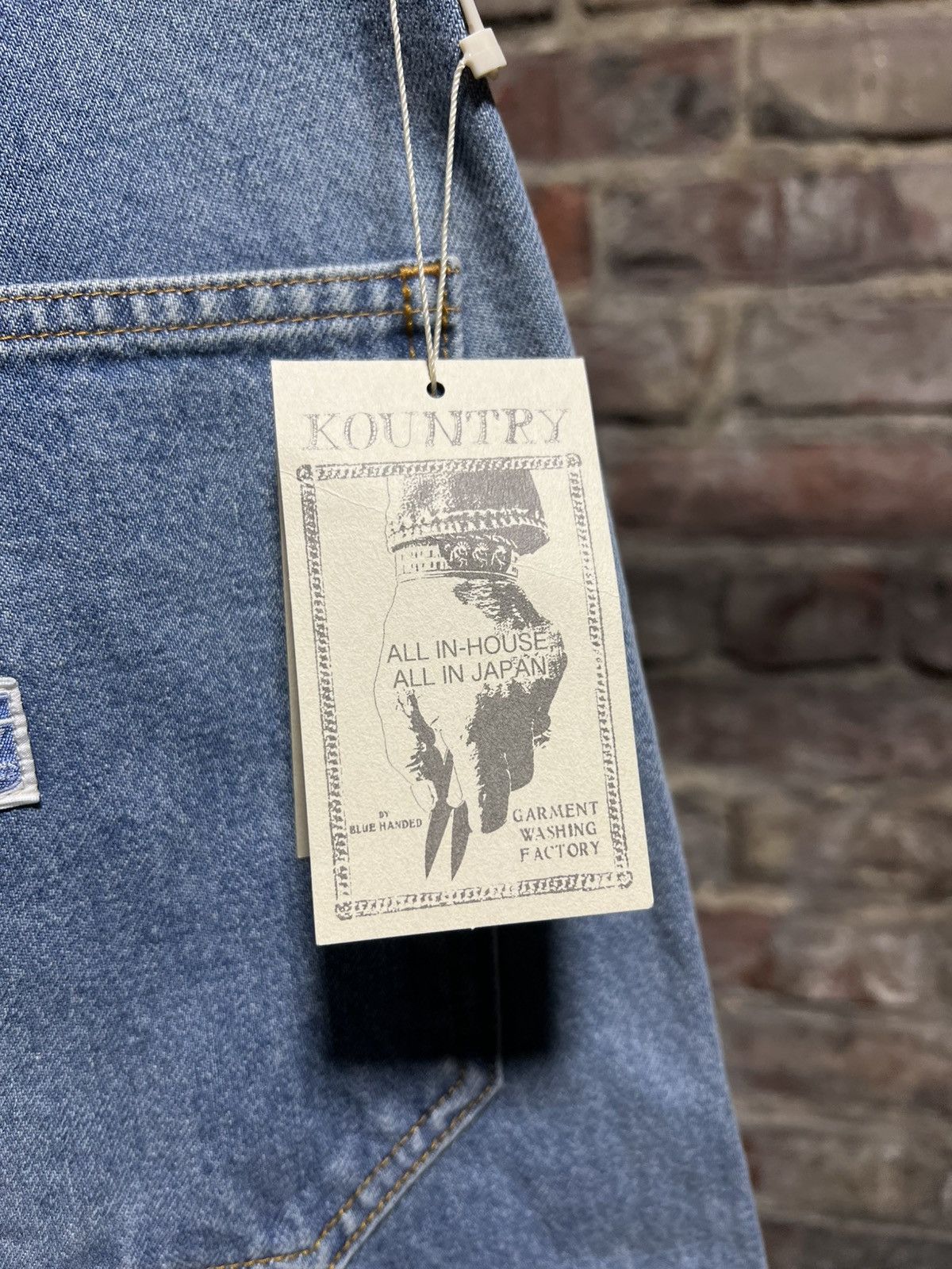 Kapital Kapital Gemstone Studded Carpenter Jean Shorts Size US 38 / EU 54 - 4 Thumbnail