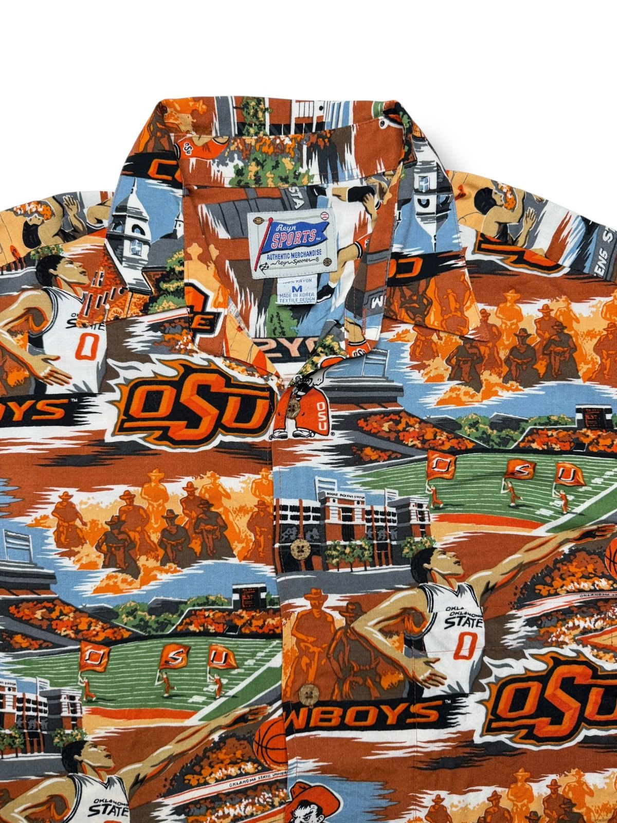 Vintage Vintage Oklahoma State University Rayon Button Up Size US M / EU 48-50 / 2 - 3 Thumbnail