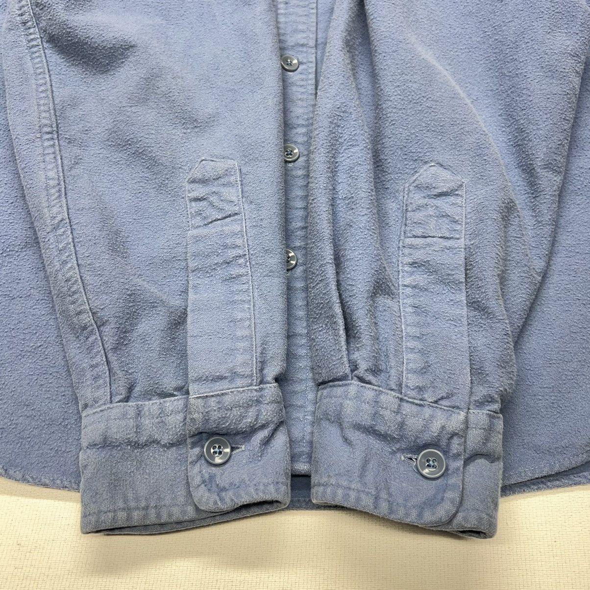 L.L. Bean × Vintage VTG LL Bean Flannel Shirt Blue Chamois Cloth Button Up Retro Size US M / EU 48-50 / 2 - 10 Thumbnail