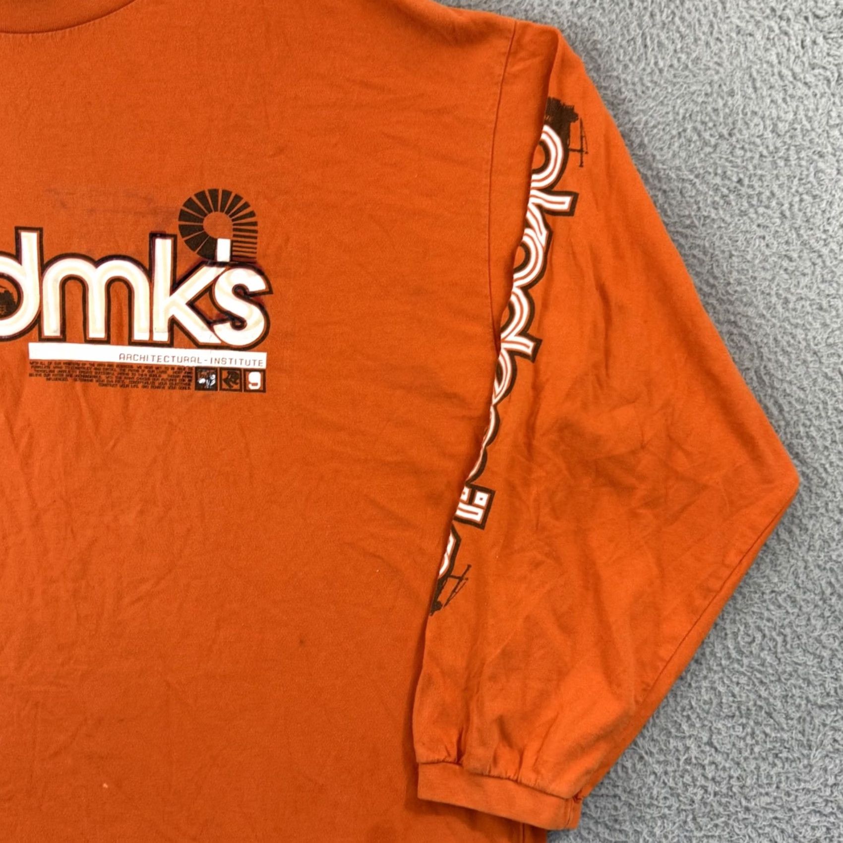 Akademiks VINTAGE Akademiks Shirt Men 3XL Orange Long Sleeve Hip Hop Y2K Graphic Print Crew Neck Logo Embroidered Size US XXL / EU 58 / 5 - 5 Thumbnail