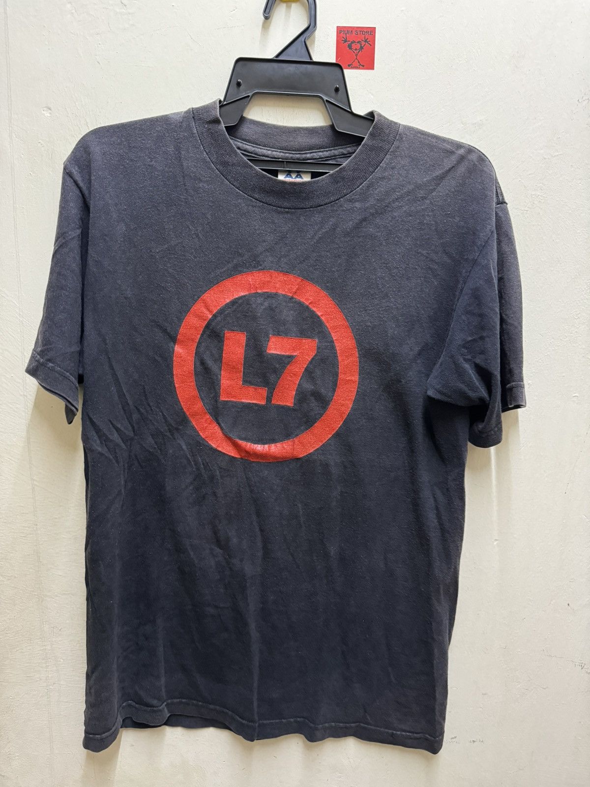 image of Band Tees x Rock Tees Vintage L7 in Black, Men's (Size Medium)