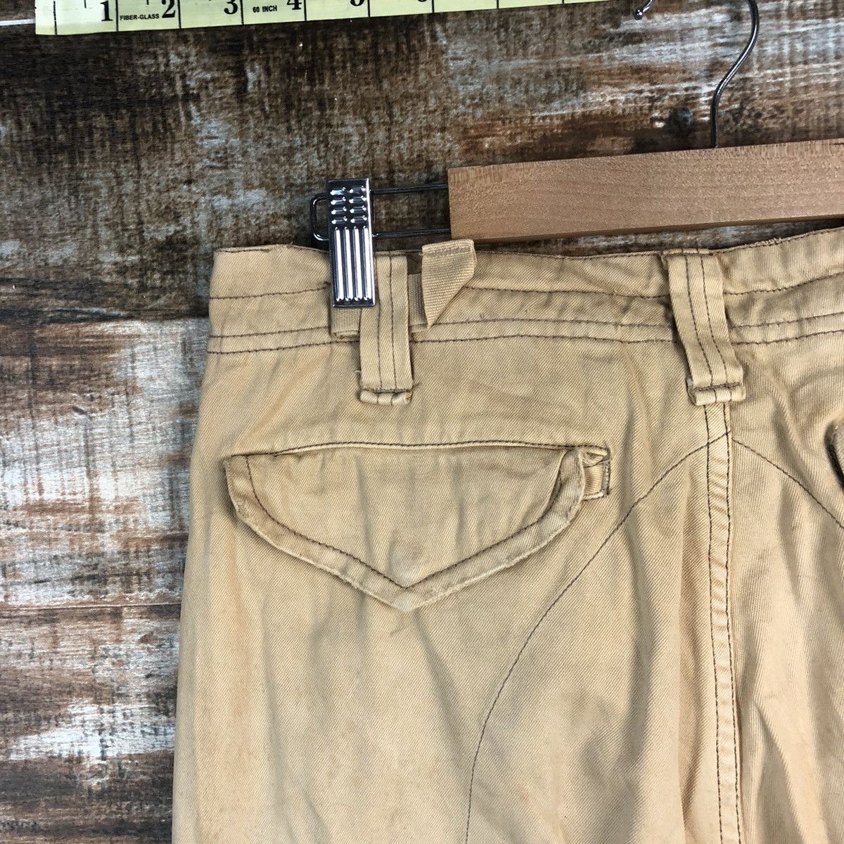 Japanese Brand DL Flash Report Brown Cargo Multipocket Pants #C117 Size US 30 / EU 46 - 16 Thumbnail