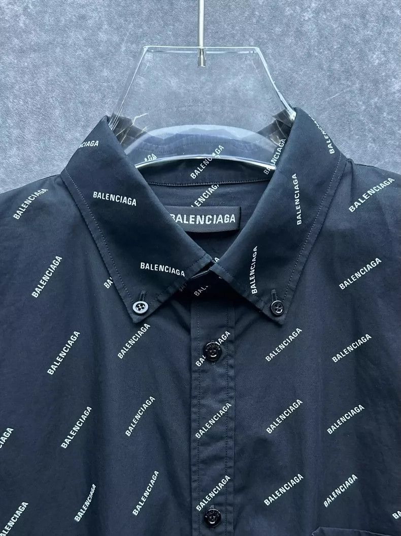 Balenciaga Balenciaga Logo Print Long Sleeve Casual Shirt-2506 Size US M / EU 48-50 / 2 - 8 Thumbnail