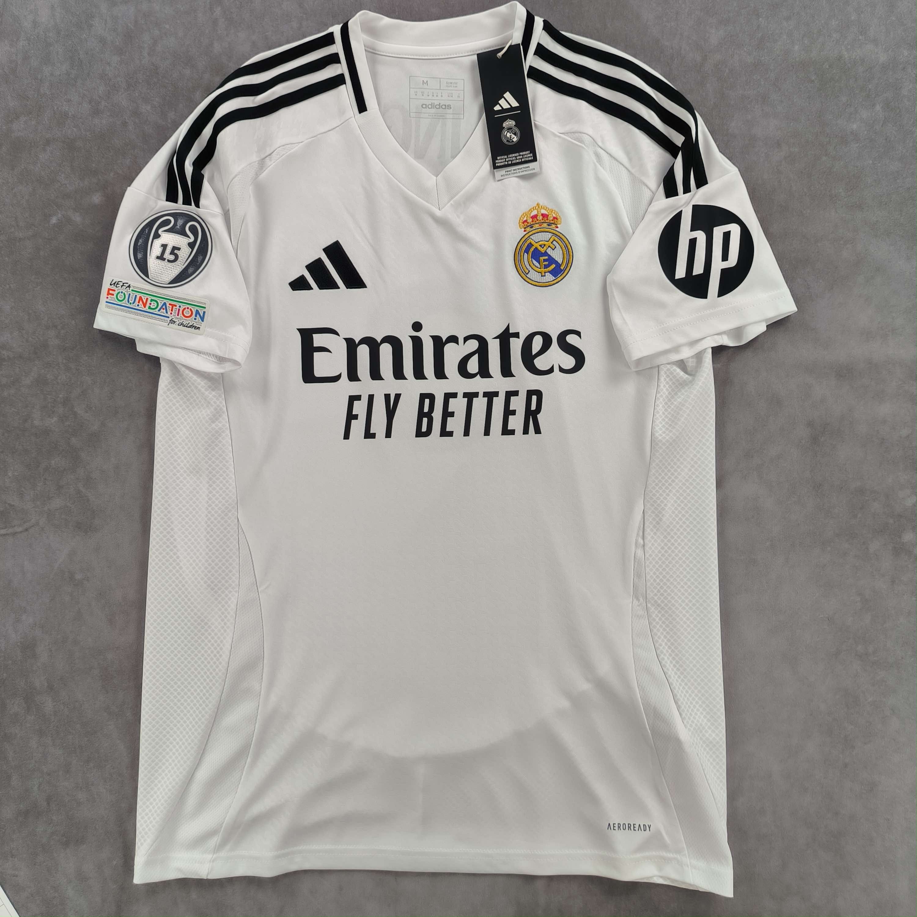 Adidas NEW Real Madrid 24-25 home UCL Bellingham football jersey M Size US M / EU 48-50 / 2 - 2 Thumbnail