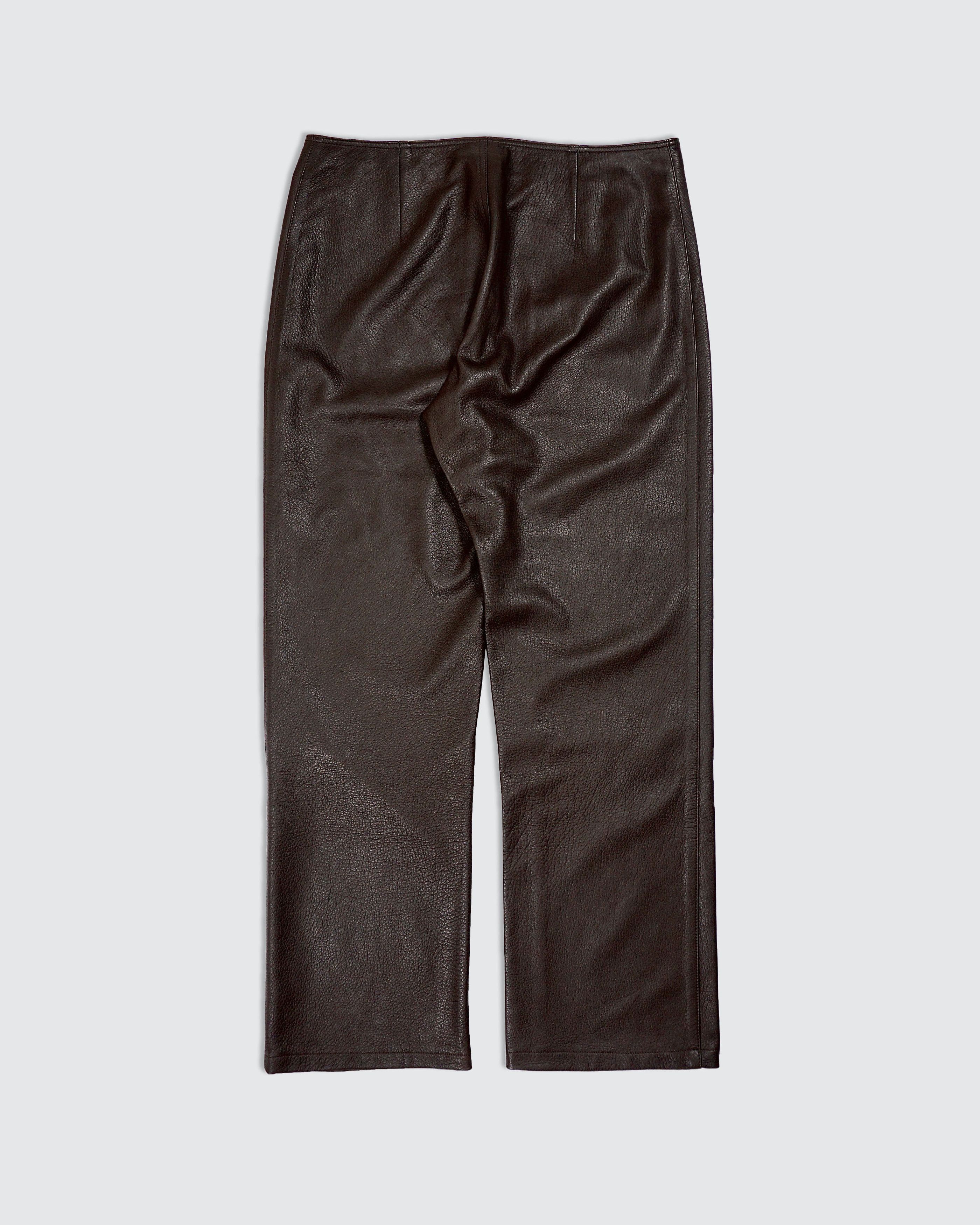 Yohji Yamamoto Y's Yohji Yamamoto Leather Pants Size 32" / US 10 / IT 46 - 2 Thumbnail