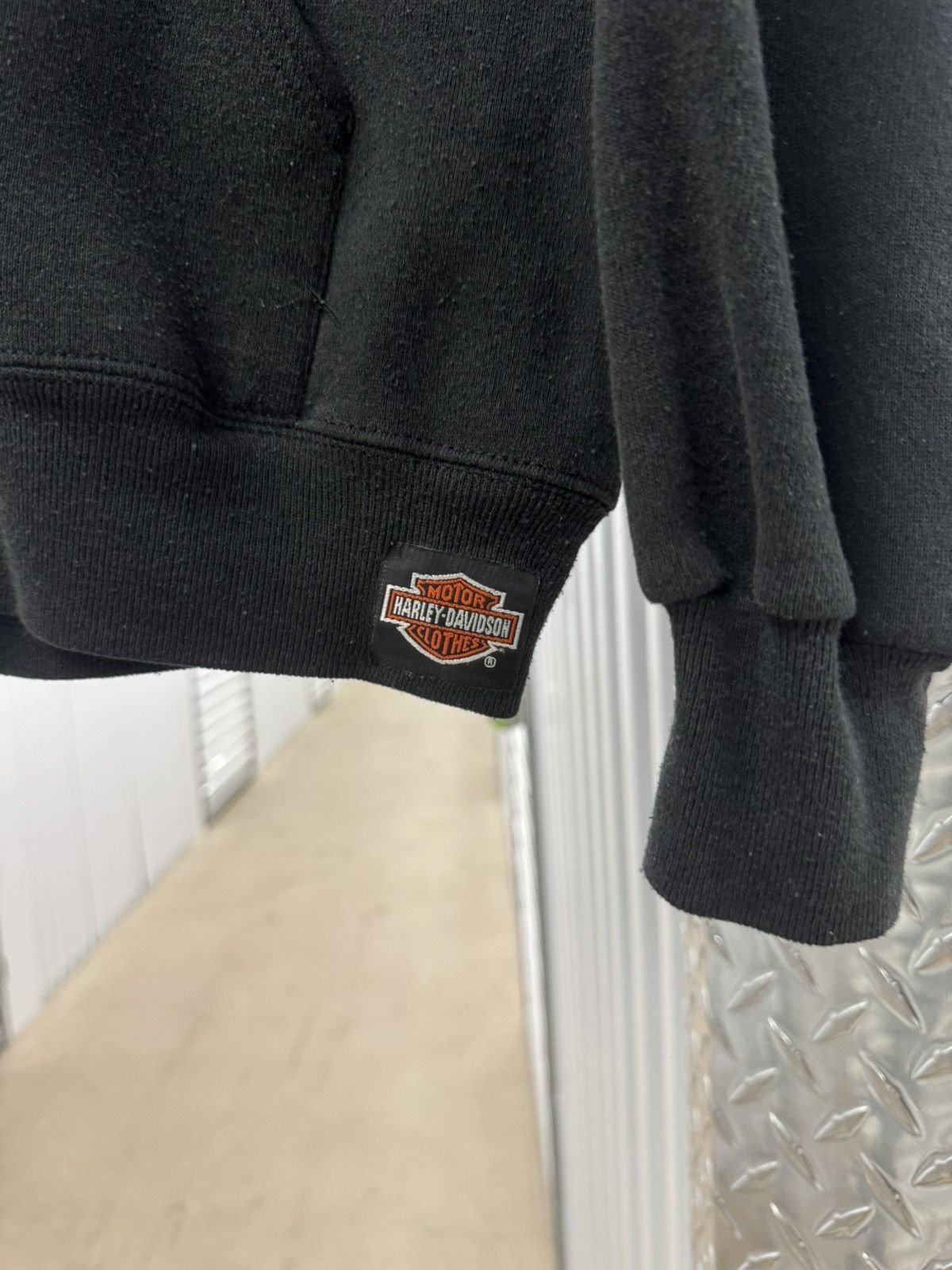 Harley Davidson Vintage 80s Harley Davidson Zip up Hoodie Erd Grunge Ohio Size US L / EU 52-54 / 3 - 2 Thumbnail