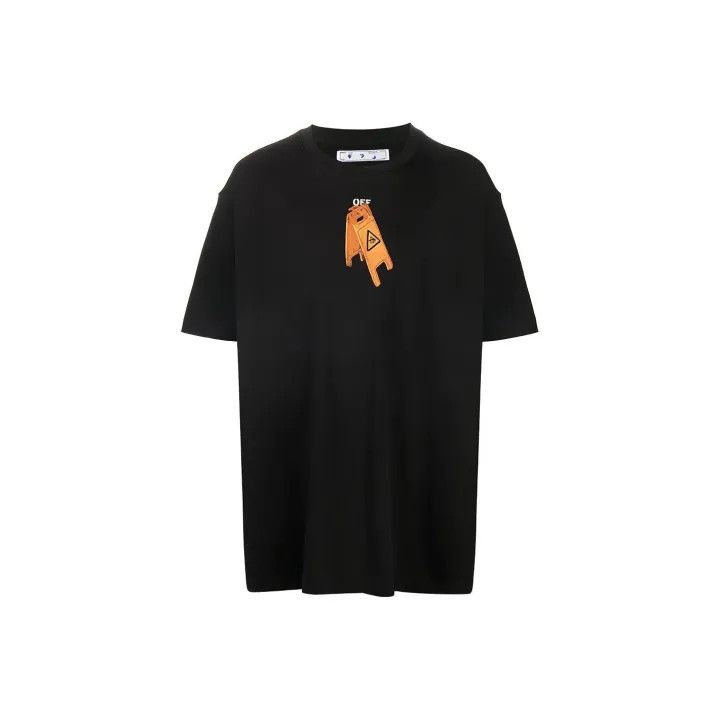 OFF-WHITE Black Short Sleeve Skull T-Shirt 0079