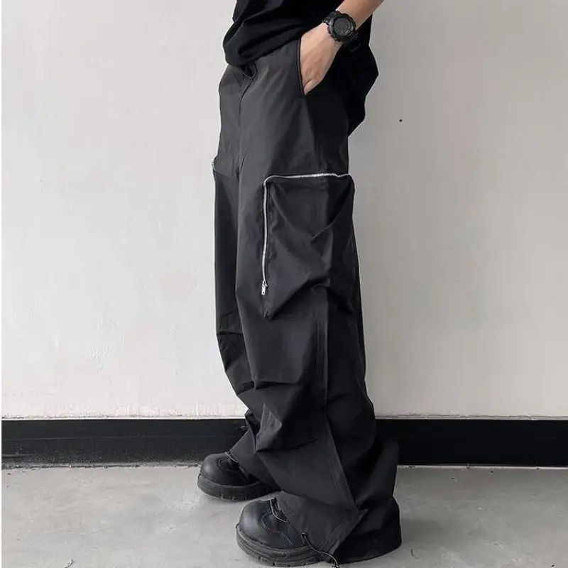 Japanese Brand × Vintage Baggy Cargo Pants Straight Casual Harajuku Y2K Style Pockets Size US 34 / EU 50 - 2 Thumbnail