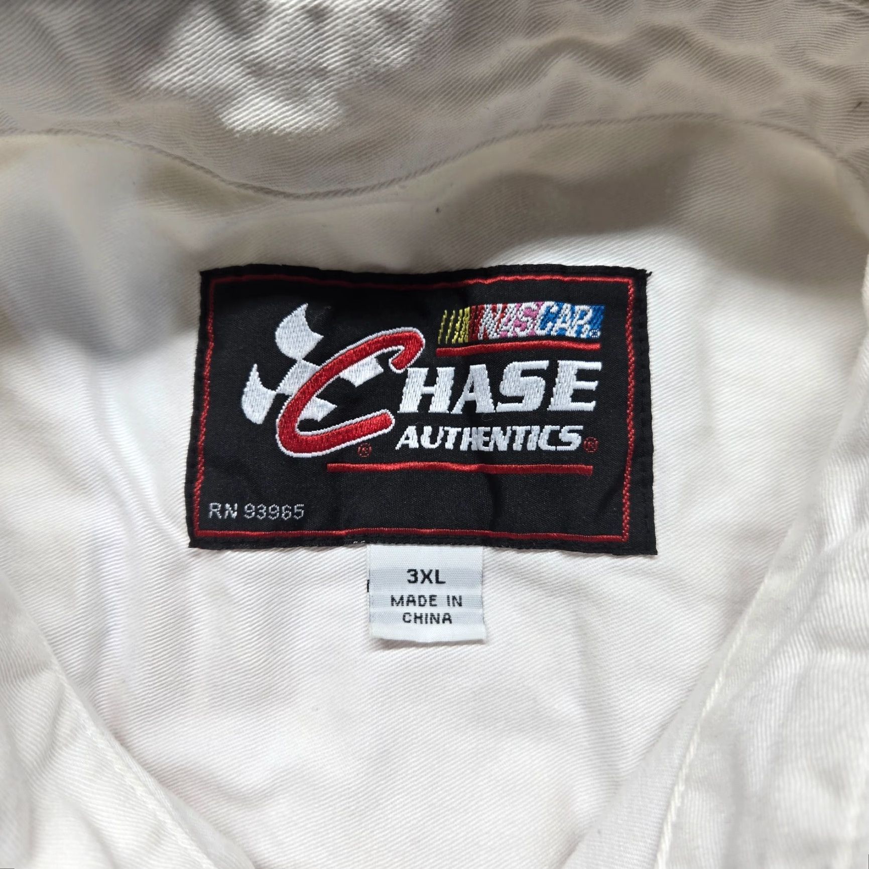 Vintage Chase Shirt Adult Men's 3XL White Button-Up Dale Earnhardt Jr Mens Size US XXL / EU 58 / 5 - 3 Thumbnail