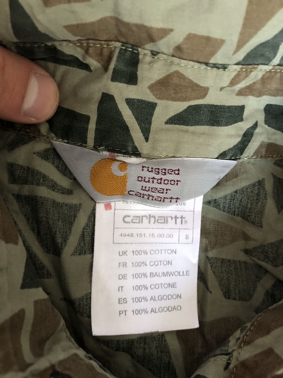 Carhartt × Carhartt Wip × Vintage Vintage Carhartt WIP Short Sleeve Shirt Size US S / EU 44-46 / 1 - 4 Thumbnail