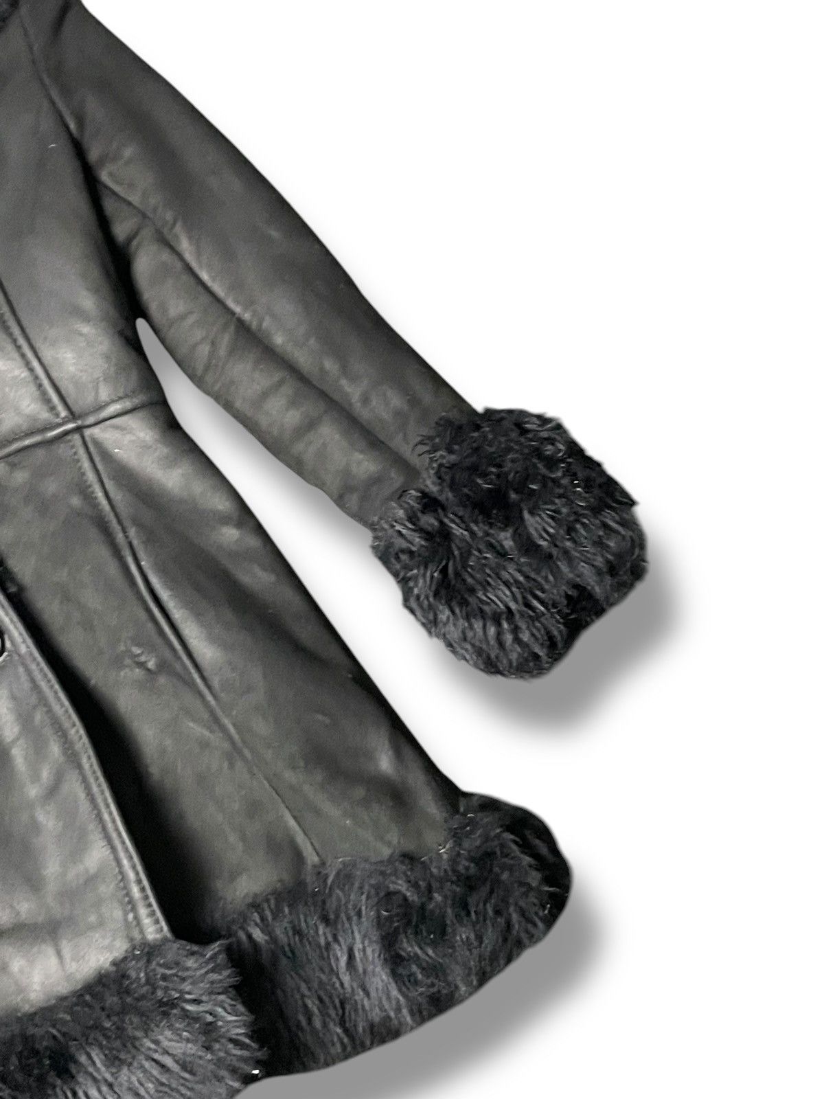 Japanese Brand × Vintage JAPANESE BRAND LEATHER SUEDE WITH FUR JACKET (85) Size XXS / US 00 / IT 34 - 3 Thumbnail