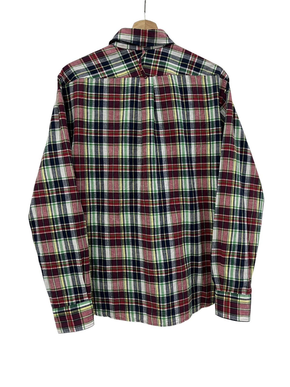 Japanese Brand Jipijapa 🇯🇵 Multipocket Plaid Button Up Shirt Size US M / EU 48-50 / 2 - 2 Thumbnail