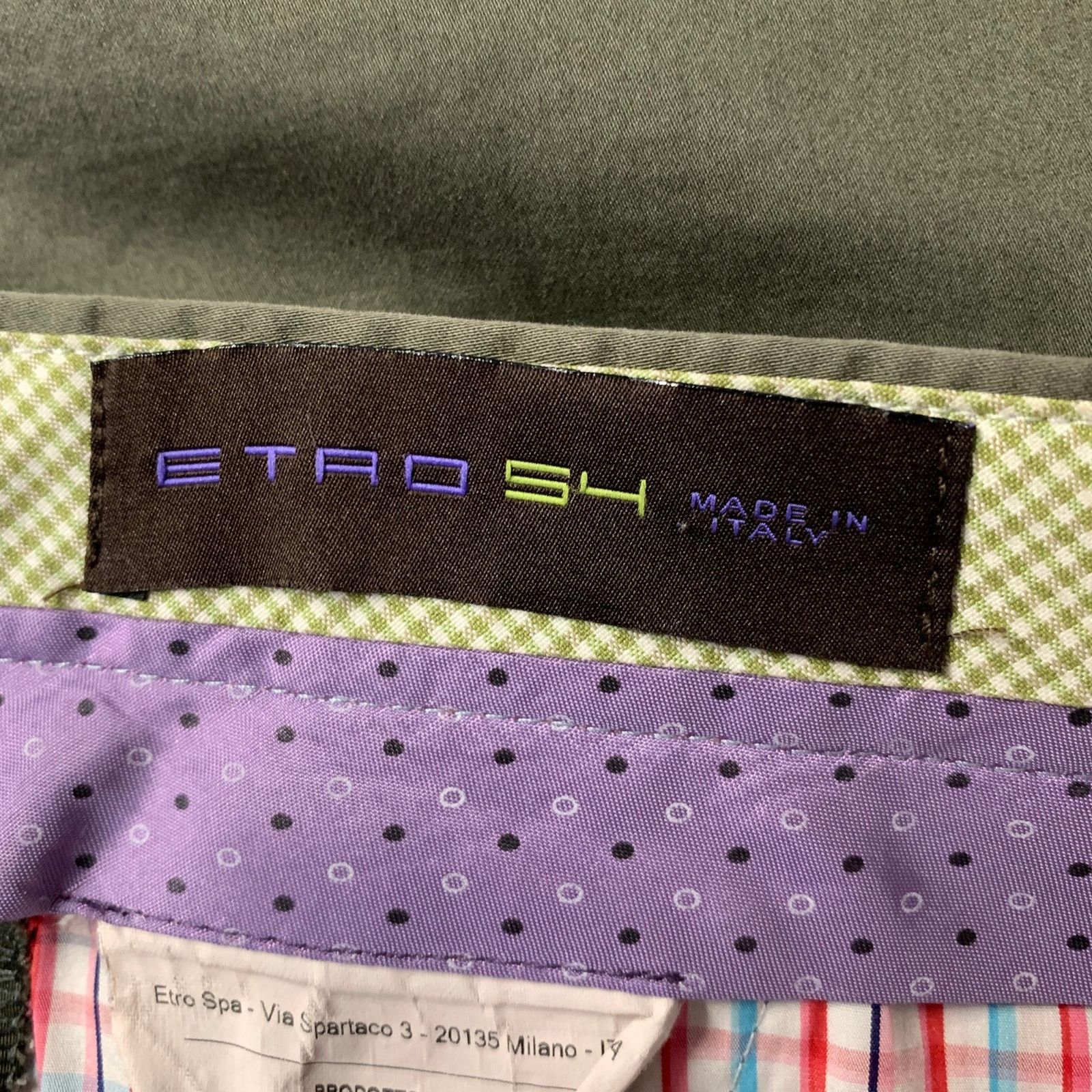 Etro ETRO Size 38 Green Olive Cotton Blend Casual Pants Size US 38 / EU 54 - 4 Thumbnail