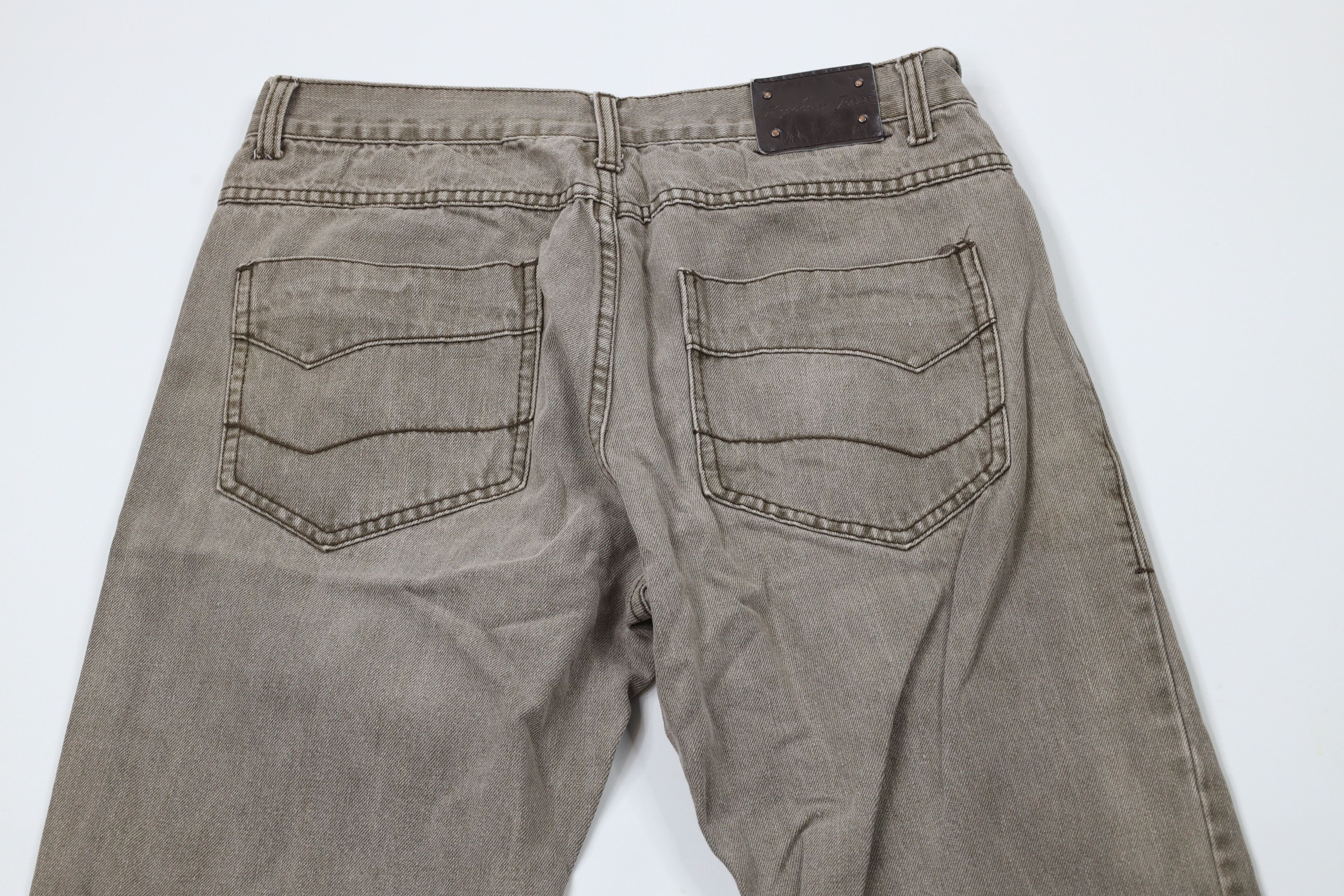 Vintage Vintage 90s Y2K Streetwear Straight Leg Denim Jeans Brown Size US 34 / EU 50 - 9 Thumbnail
