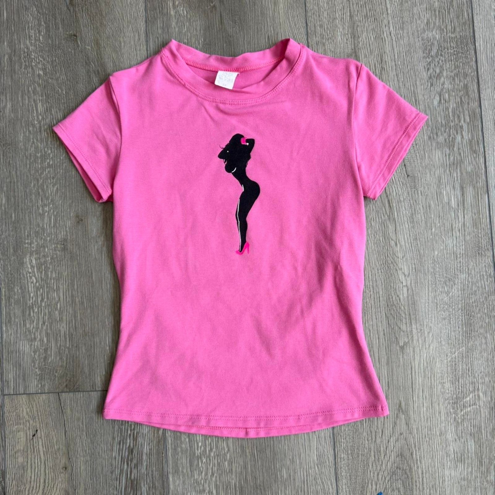Other Vintage 90s womens top with girl silhouette Size M / US 6-8 / IT 42-44 - 1 Thumbnail