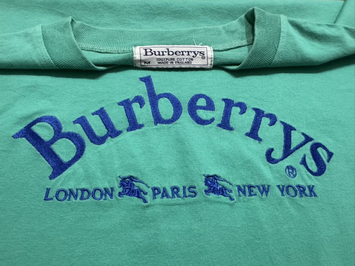 Burberry × Vintage Vintage Burberrys Made in England Tee Size US M / EU 48-50 / 2 - 6 Thumbnail