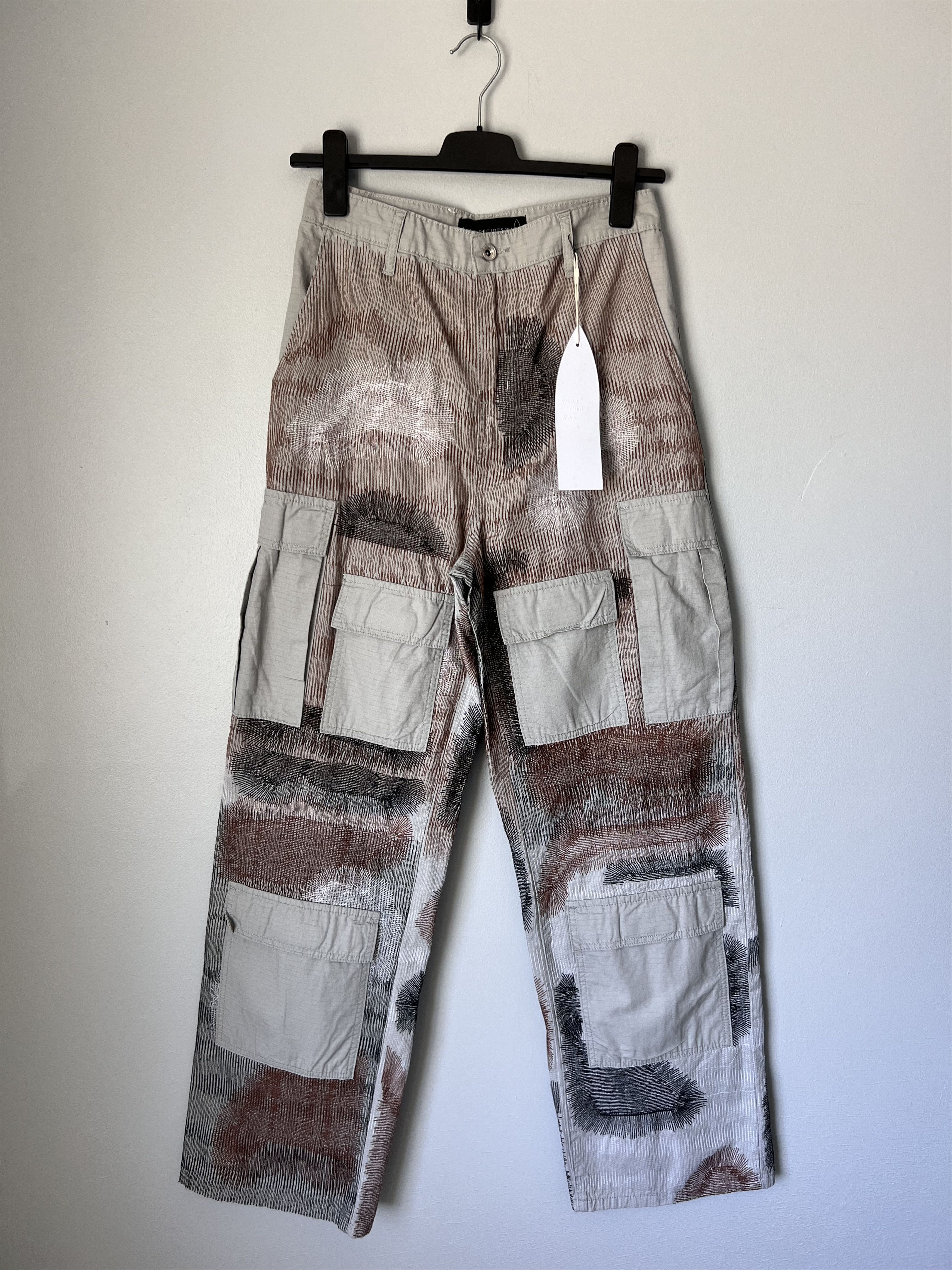 Who Decides War Who Decides War Darning Cargo Pants in Grey Size US 30 / EU 46 - 1 Thumbnail