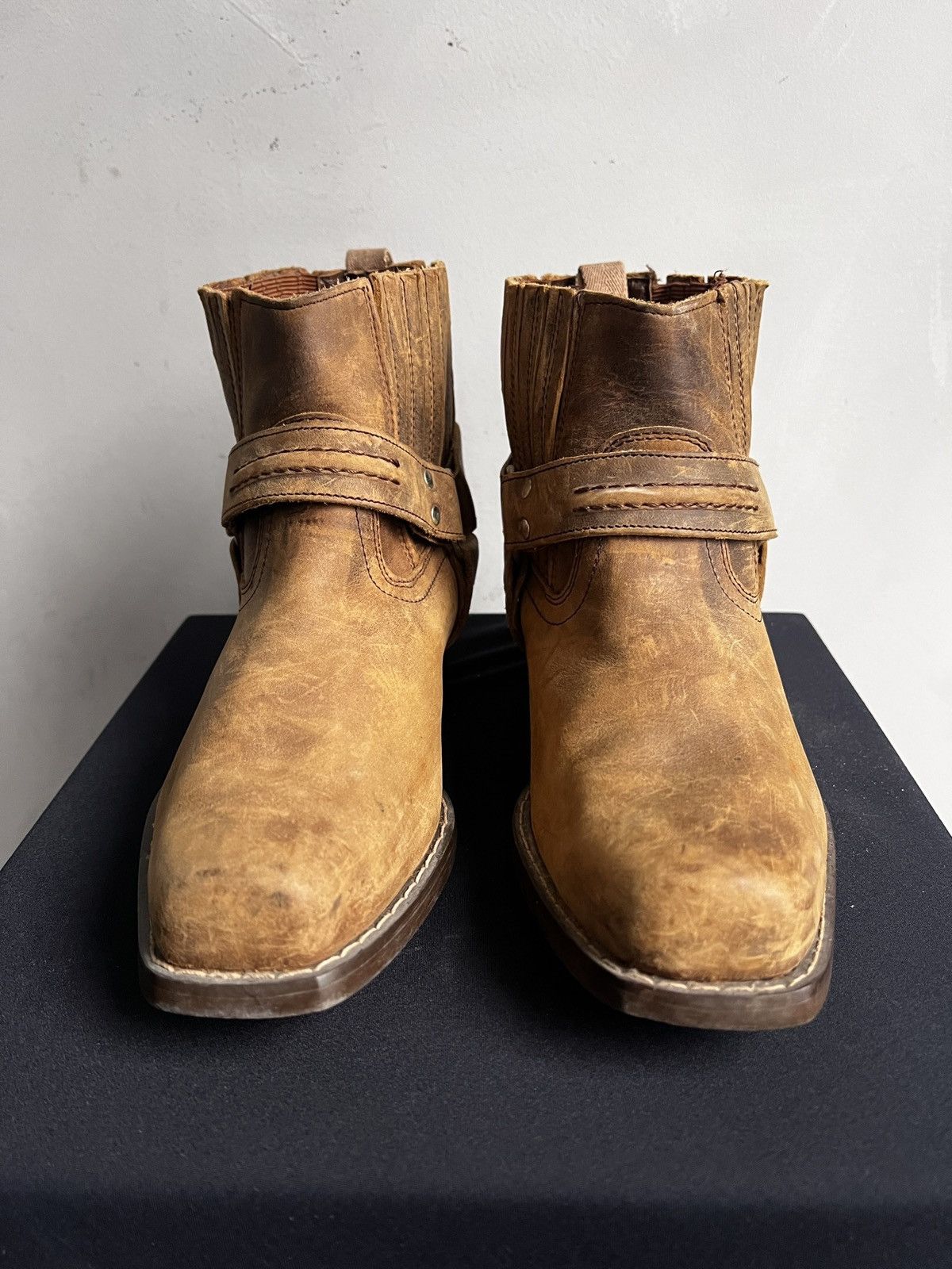Western Rise Western style ankle moto style harley davidson boots Size US 9 / EU 42 - 5 Thumbnail