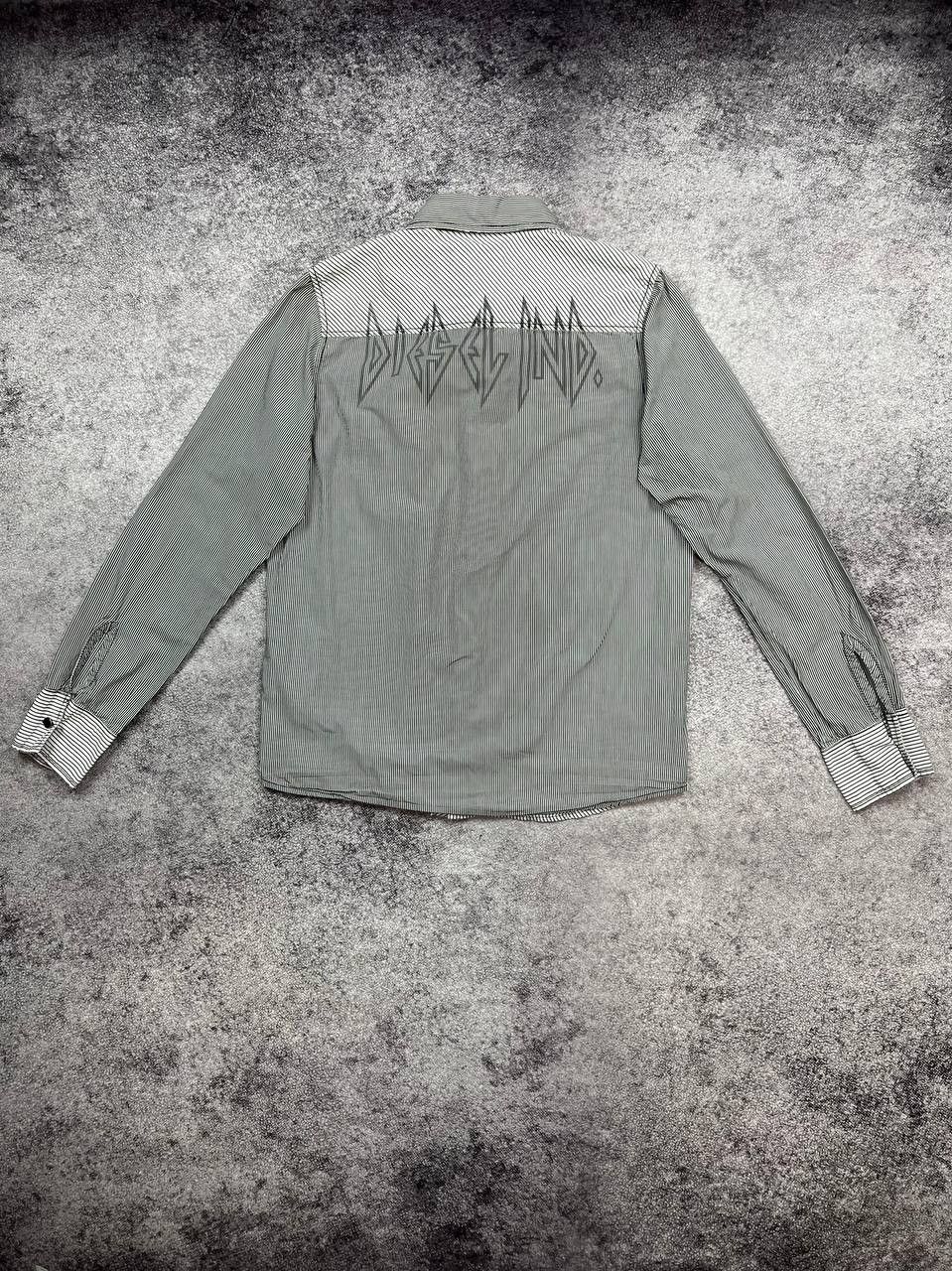 Diesel Vintage Diesel Big Logo Shirt Button Ups Avant Garde Size US XXL / EU 58 / 5 - 6 Thumbnail