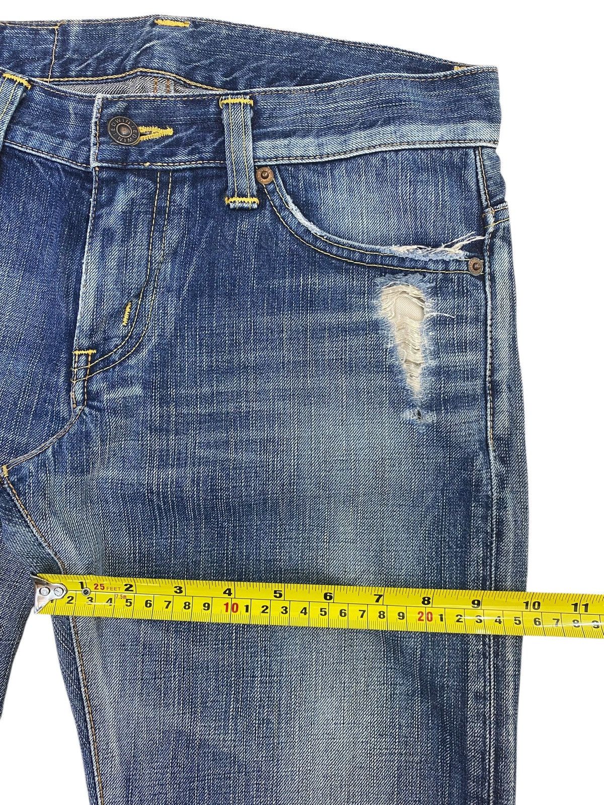 Edwin Edwin Faded Blue Wash Style Flare Leg Jeans Size US 30 / EU 46 - 7 Thumbnail