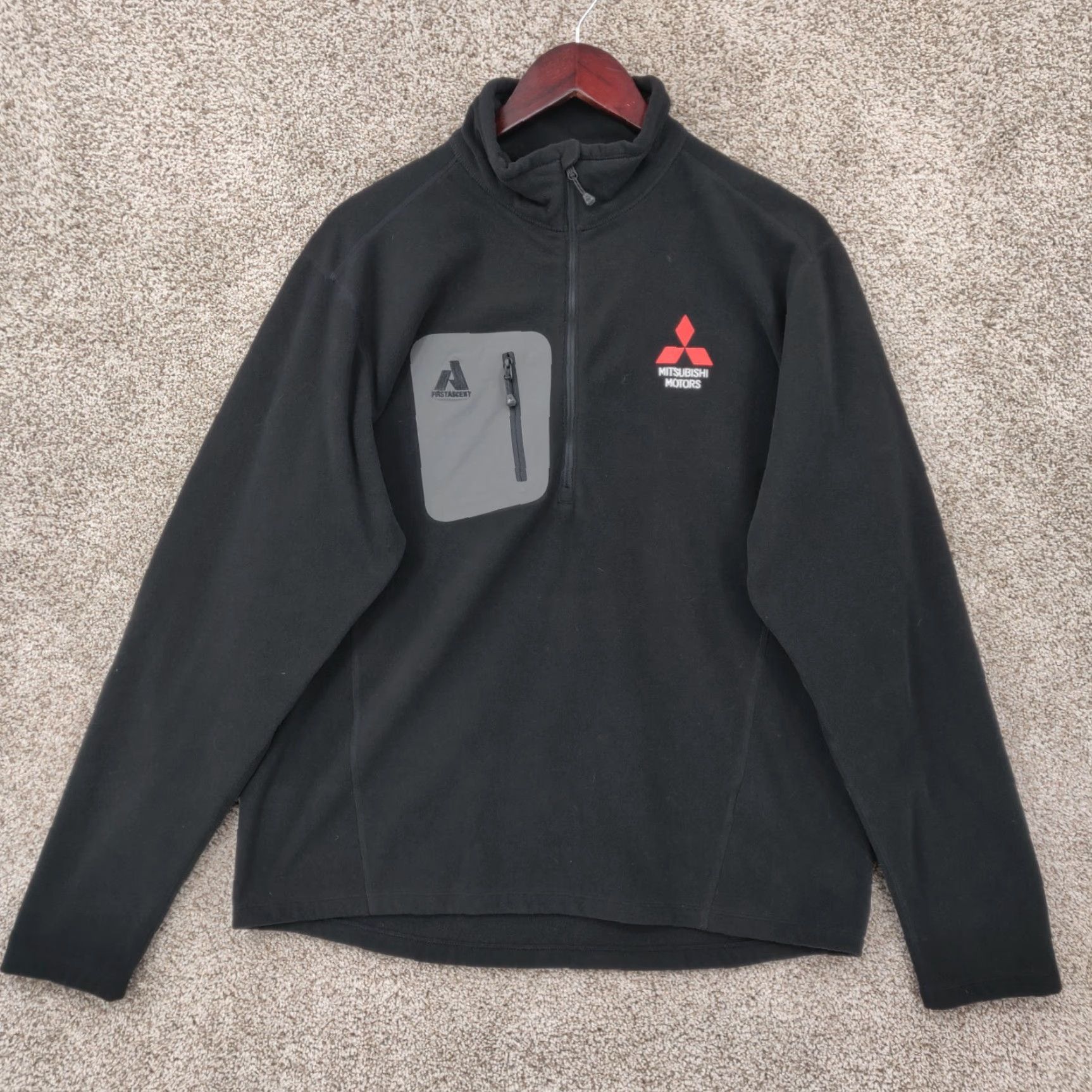 Eddie Bauer Eddie Bauer First Ascent Fleece Sweater Mens Large Black 1/4 Zip Hiking Outdoor Size US L / EU 52-54 / 3 - 2 Thumbnail