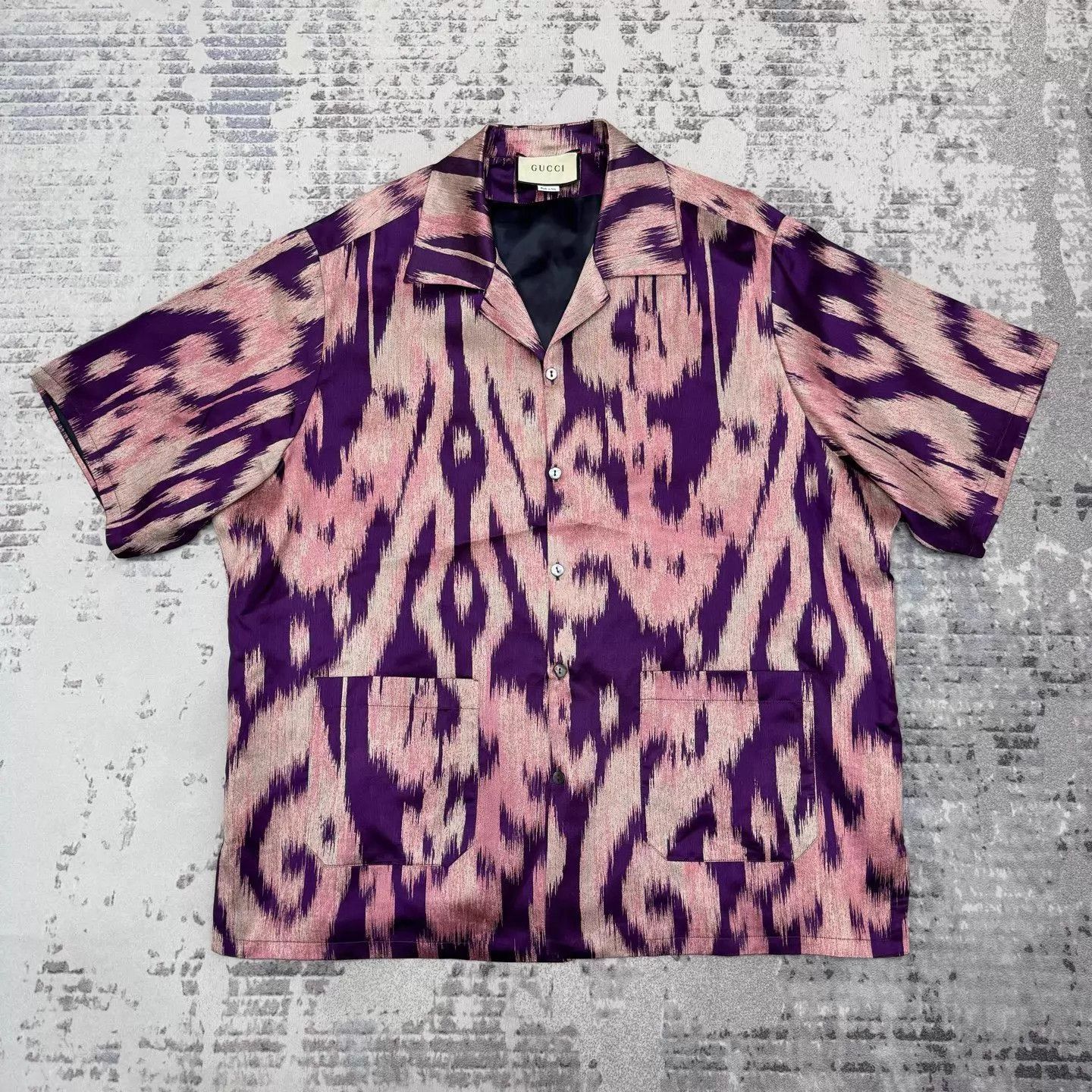 Gucci Multi-Pattern Short-Sleeve Button-Up Shirt Size US S / EU 44-46 / 1 - 1 Thumbnail