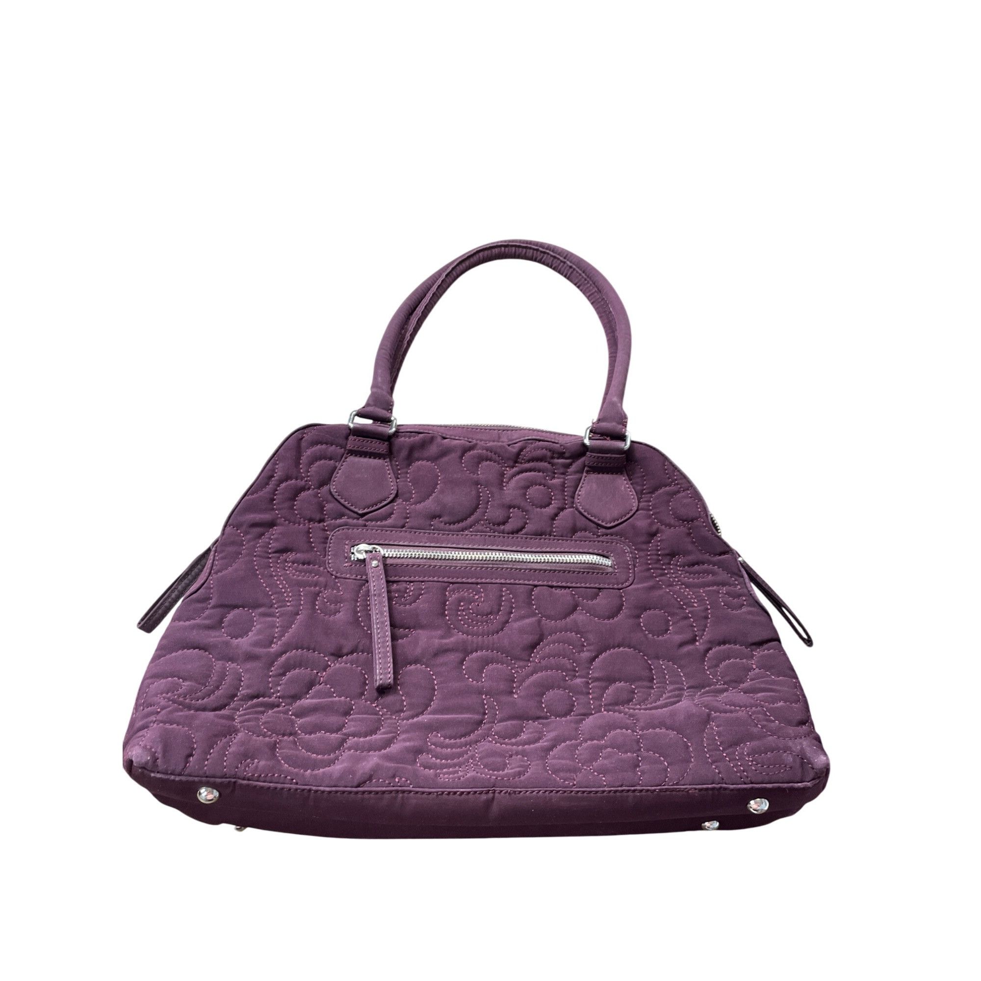 Vera Bradley Vera Bradley Womens Purple Quilted Medium Shoulder handbag m Size ONE SIZE - 13 Thumbnail