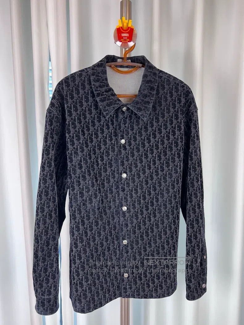 Dior Dior Jacquard plush logo shirt Size US L / EU 52-54 / 3 - 2 Thumbnail