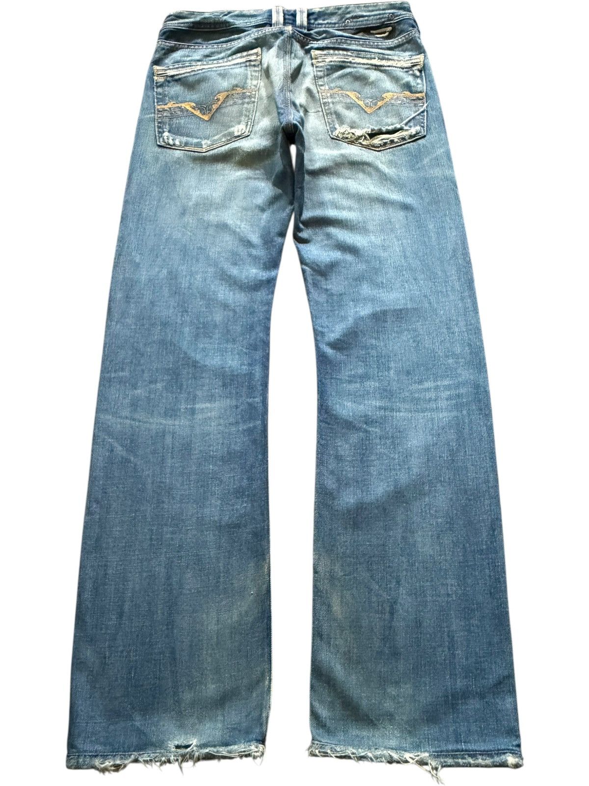 Diesel Vintage Italy Diesel Faded Wash Distress Loose Jeans Size US 30 / EU 46 - 2 Thumbnail