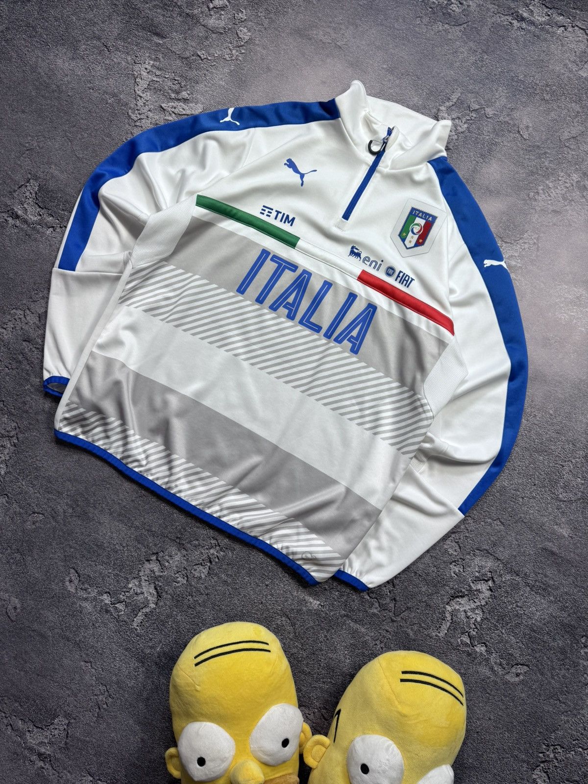 Puma Puma x Italia FIGC Training 1/4 Zip Top Excellent Condition Size US XL / EU 56 / 4 - 1 Thumbnail