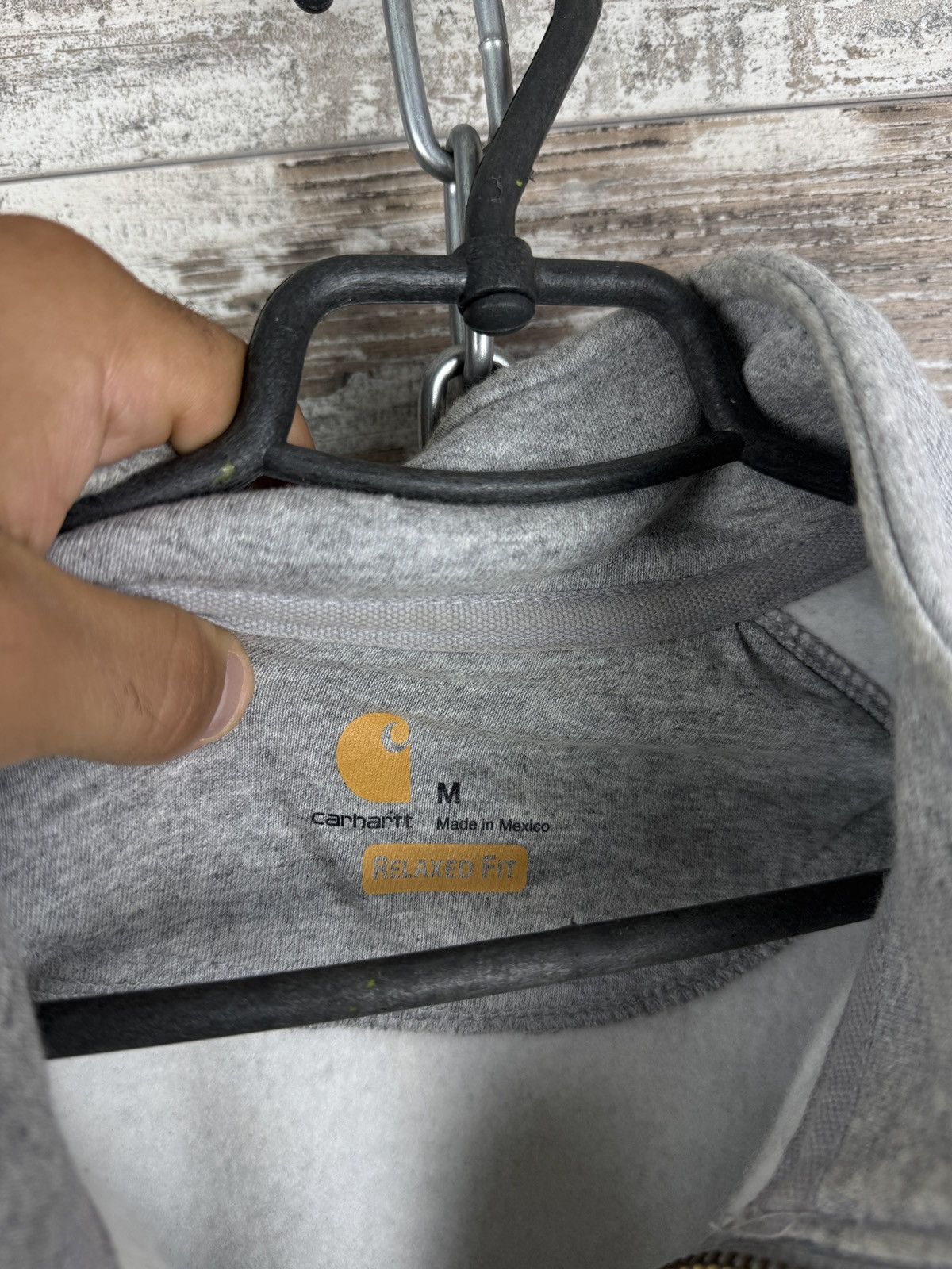Carhartt Mens Vintage Carhartt Wip Sweatshirt 1/3 zip jacket grey Size US M / EU 48-50 / 2 - 8 Thumbnail