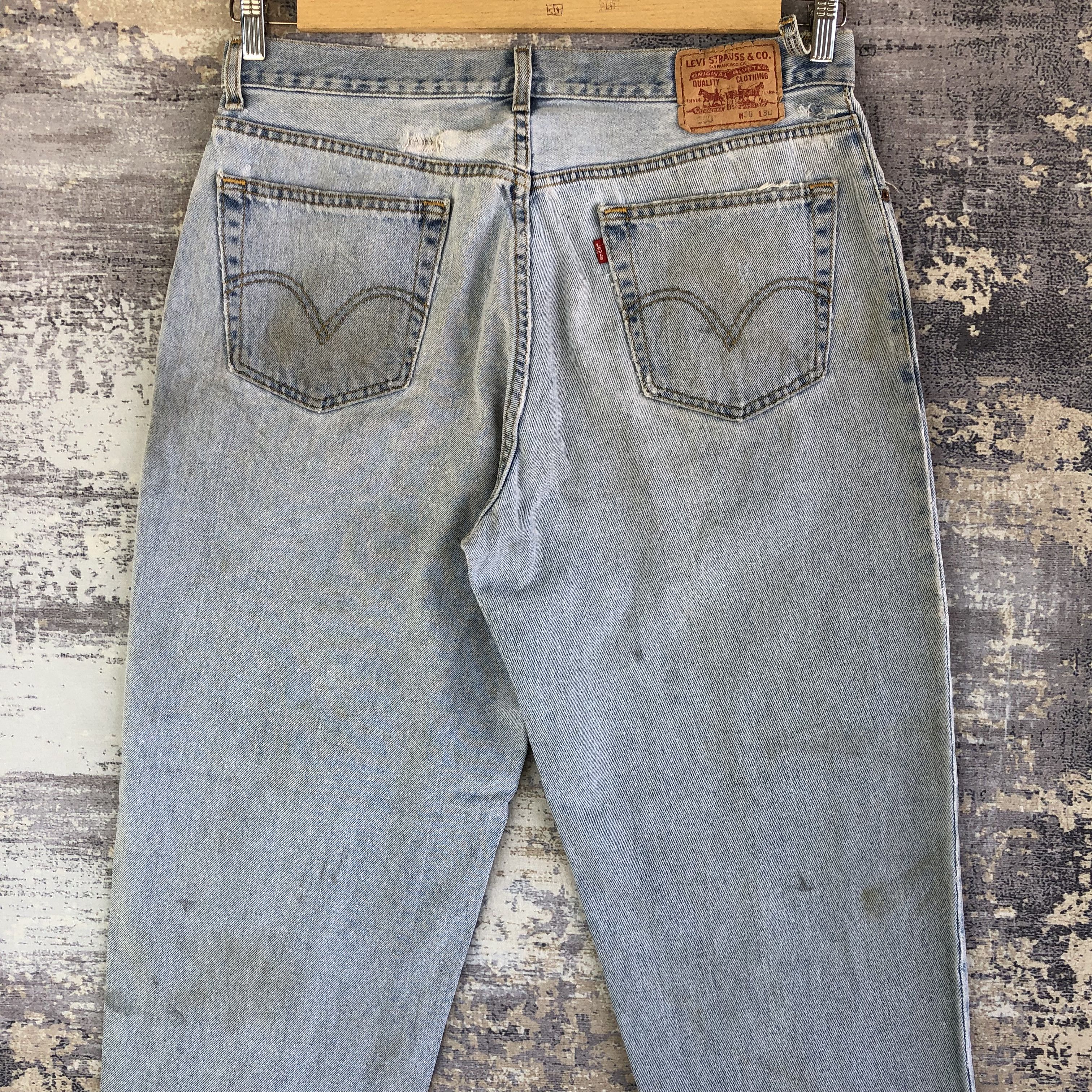 Levi's Vintage Levis 560 Dirty Faded Jeans Levis Distressed Denim Size US 34 / EU 50 - 4 Thumbnail