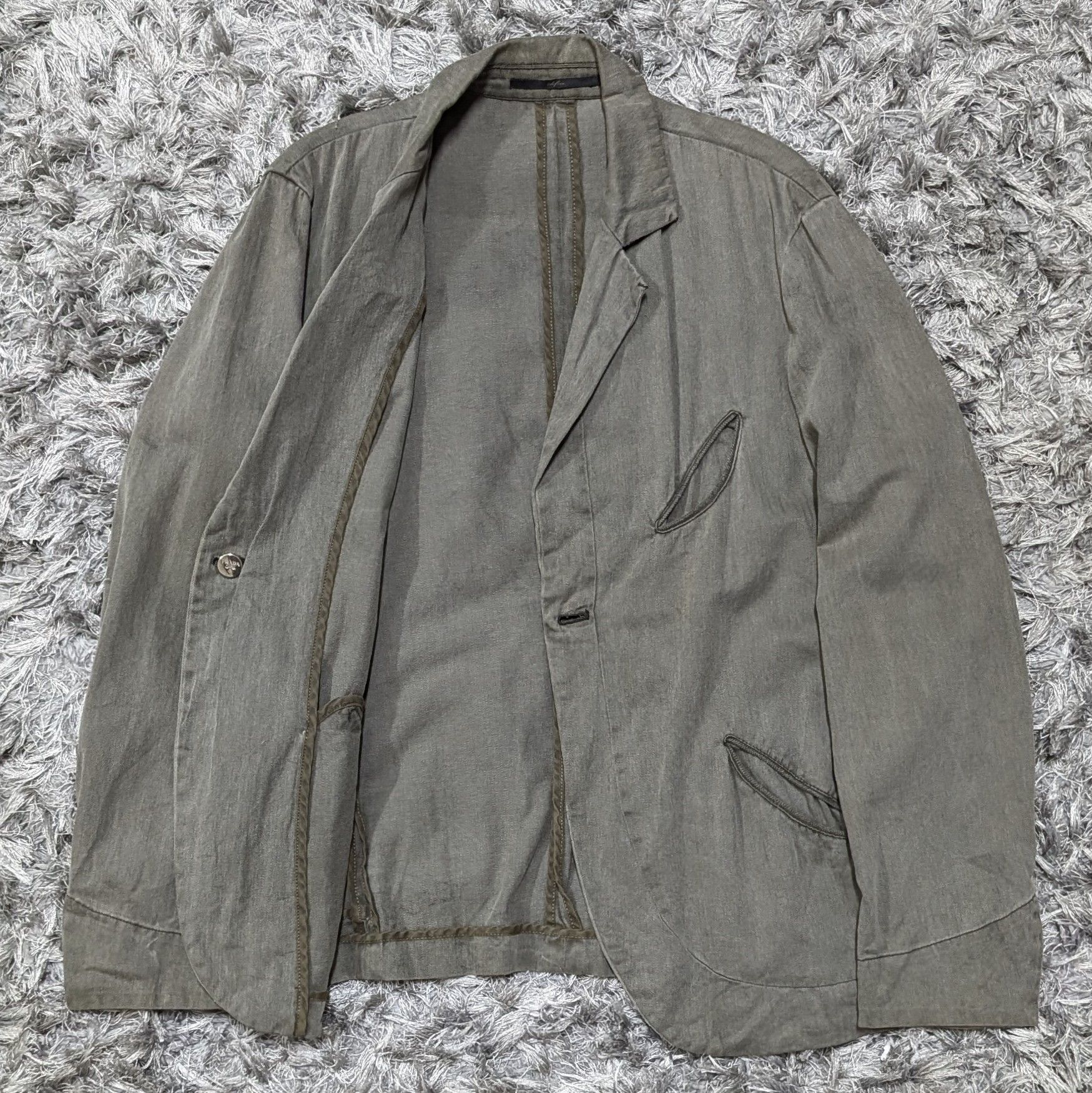 Edifice Japan Classic Edifice Single Button Slit Jacket Fade Outdoor Coat Size US S / EU 44-46 / 1 - 1 Thumbnail