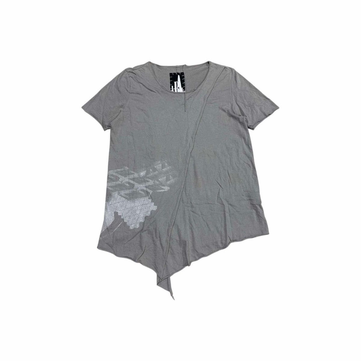 Japanese Brand 🔥Rare Y2K Okiraku Asymmetrical Layer Shirt Trim Edge Japan Size US S / EU 44-46 / 1 - 1 Thumbnail