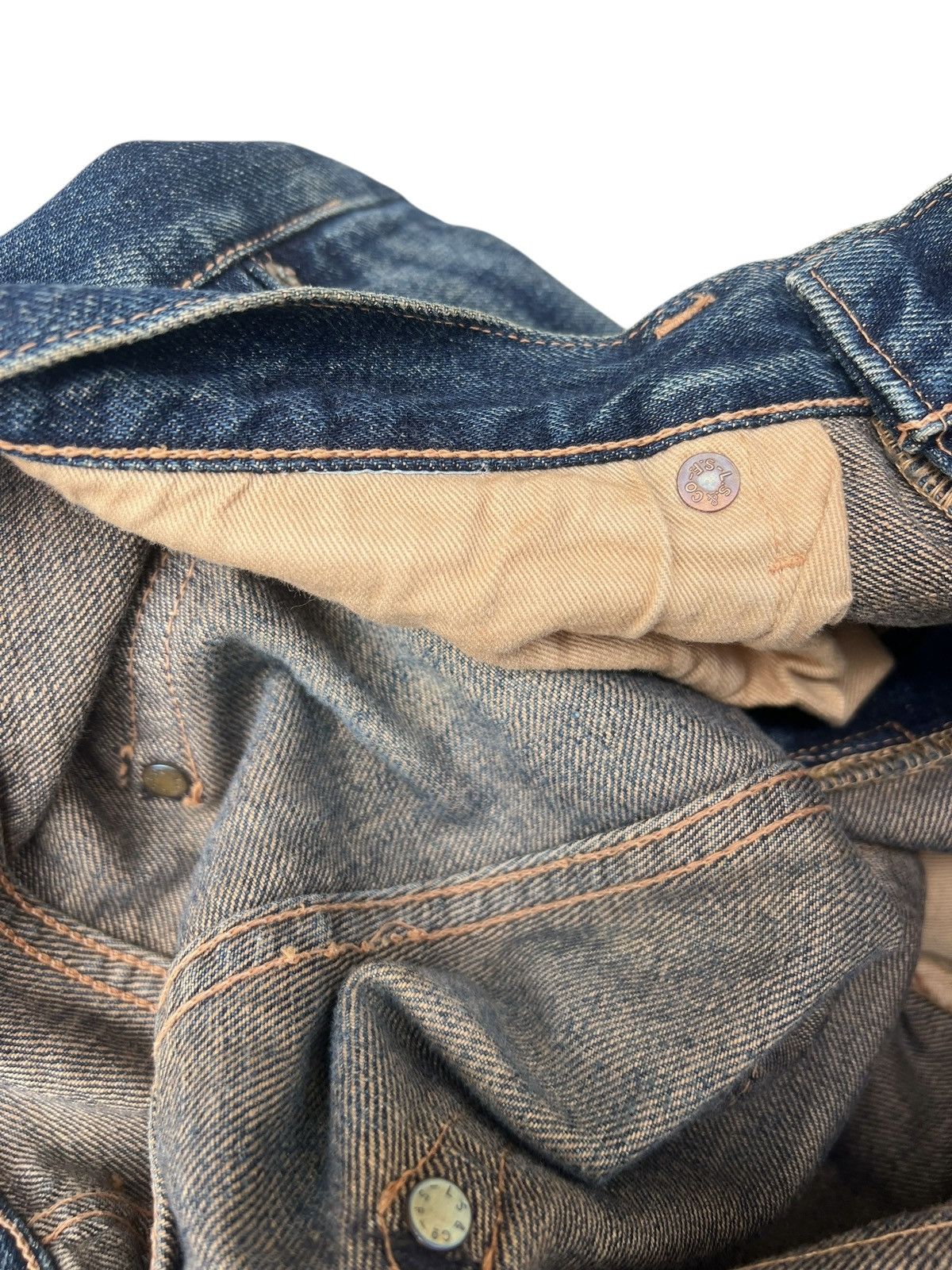 Levi's Vintage Clothing 2002 Levi’s LVC Japan Big E Hidden Rivets Selvedge Jeans Size US 32 / EU 48 - 20 Thumbnail