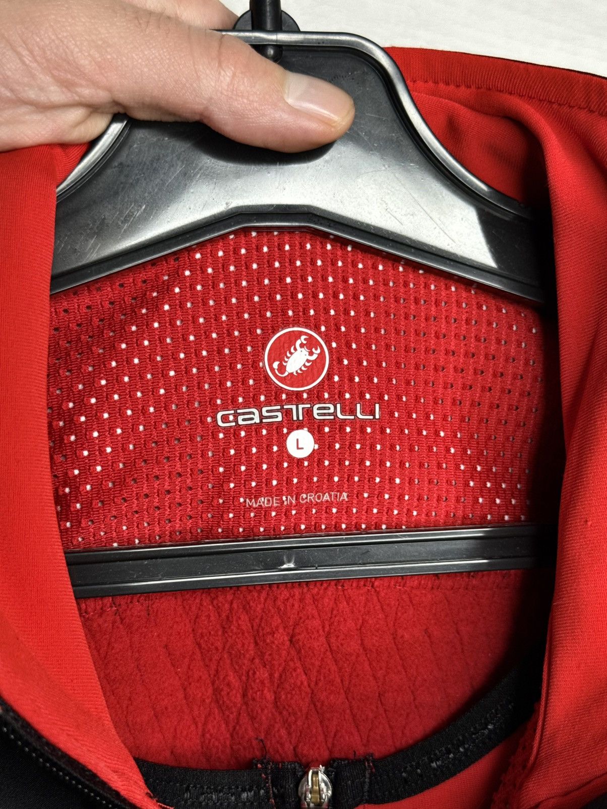 Other Castelli Alpha RoS Cycling Jacket Rosso Corsa Black 4515557 Size L / US 10 / IT 46 - 11 Thumbnail