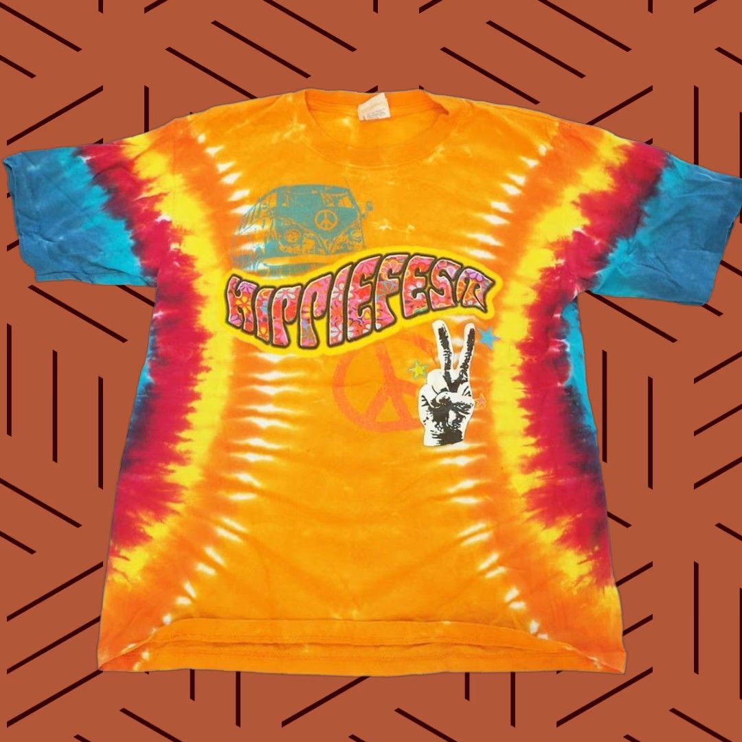 Anvil VINTAGE Hippiefest 2006 T-shirt Tie Dye Size S Blood, Sweat & Tears, Rare Earth Unisex Shirt Mens Size US S / EU 44-46 / 1 - 1 Thumbnail