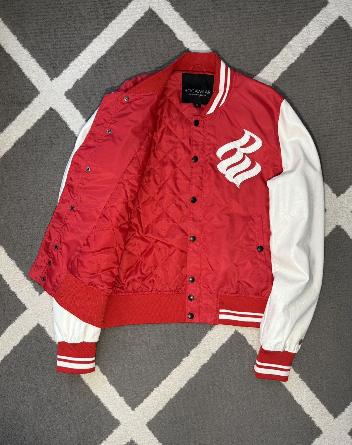 Vintage Rocawear College Varsity Jacket by Jay-Z Embroidered Logo Size US M / EU 48-50 / 2 - 9 Thumbnail