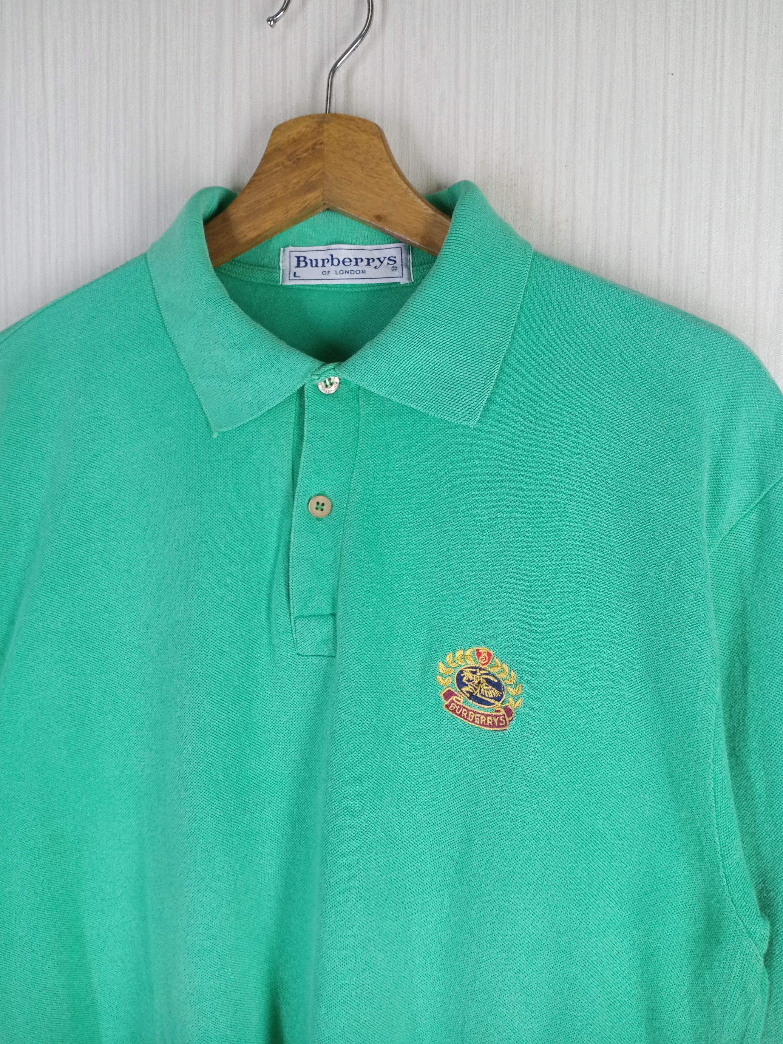 Burberry Rare Vintage Burberrys of London Polo Shirt Size US L / EU 52-54 / 3 - 1 Thumbnail