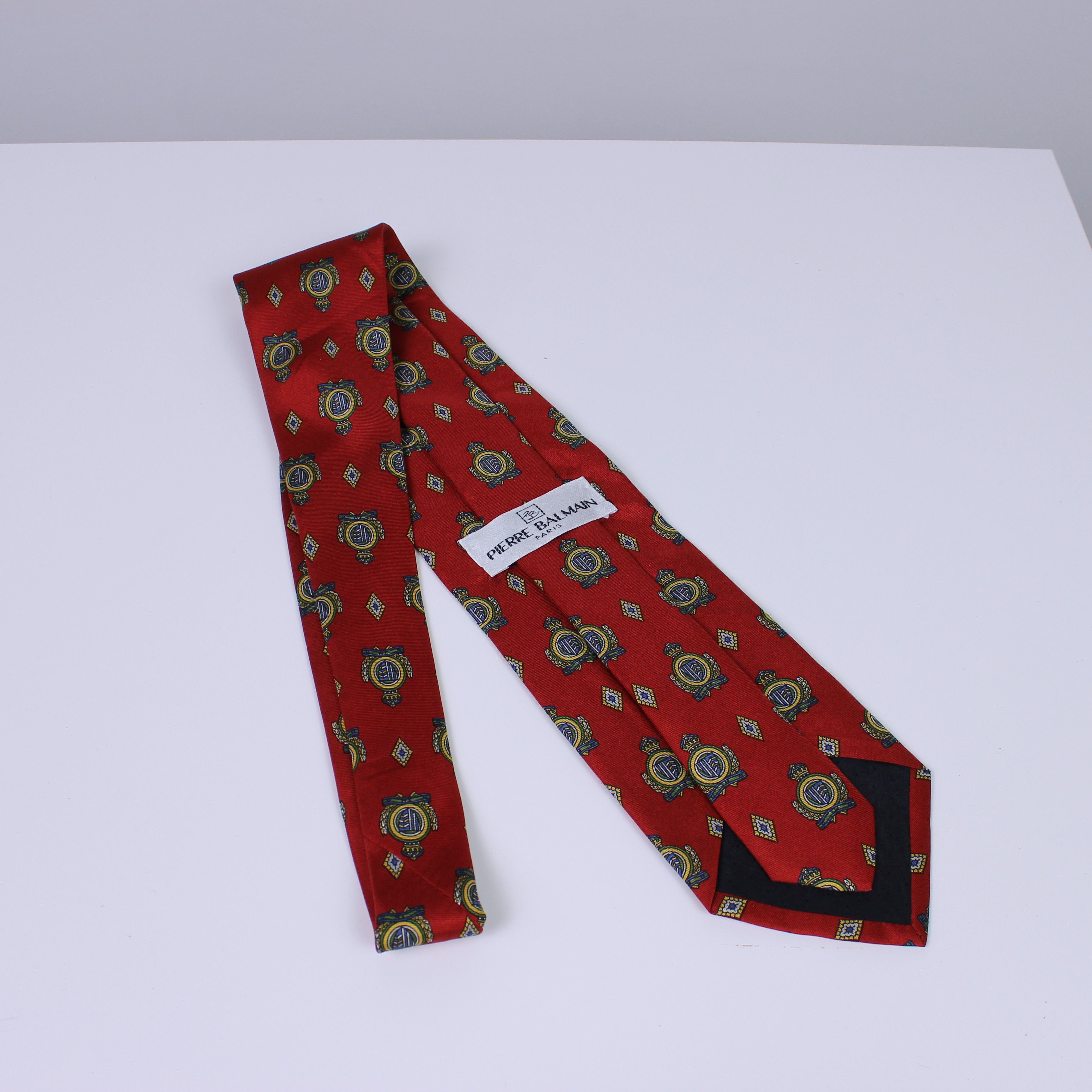 Balmain Pierre Balmain Paris tie multi logo silk ties Size ONE SIZE - 3 Thumbnail