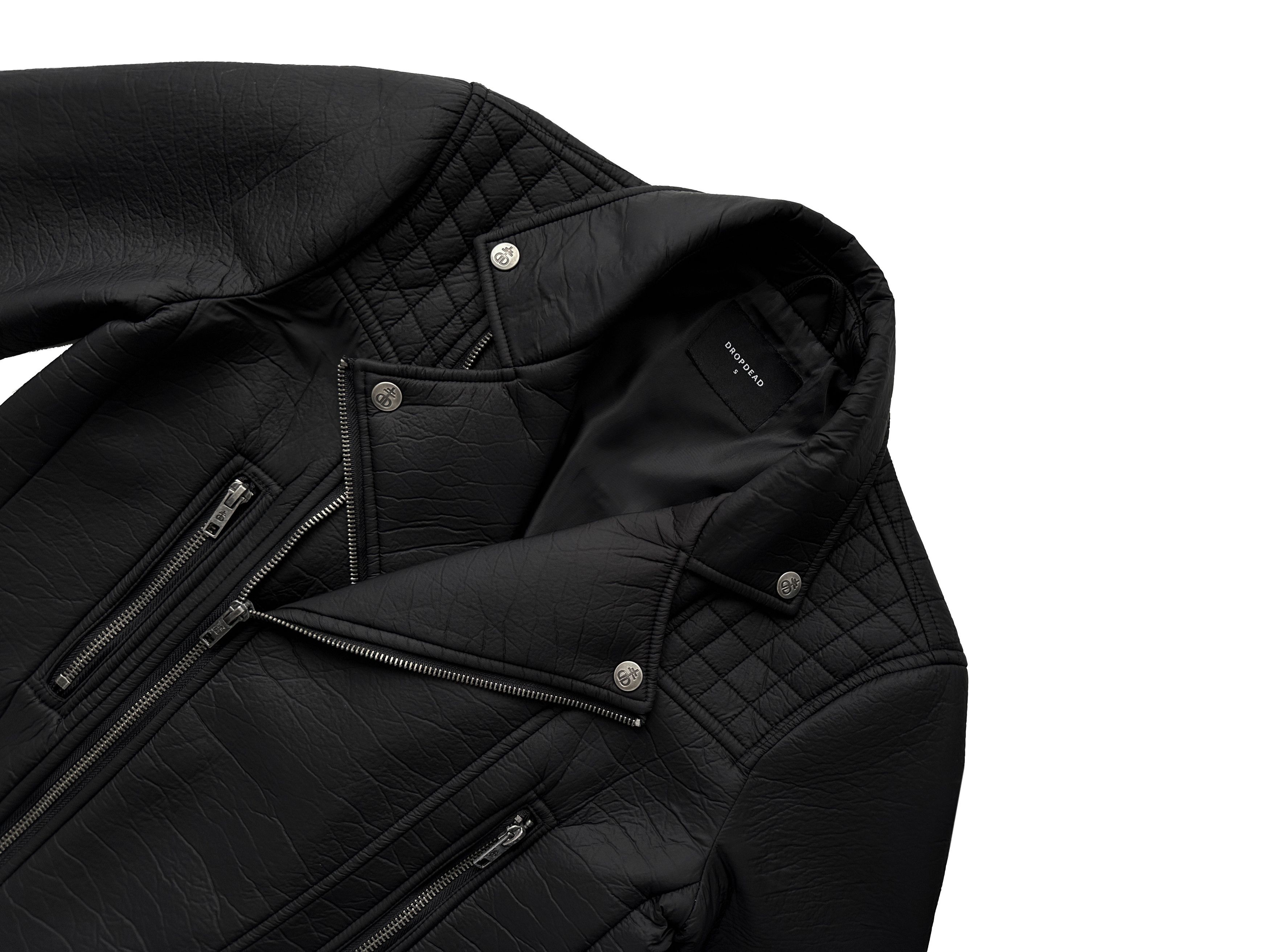 Drop Dead Clothing Drop Dead black nylon biker jacket Size US S / EU 44-46 / 1 - 2 Thumbnail