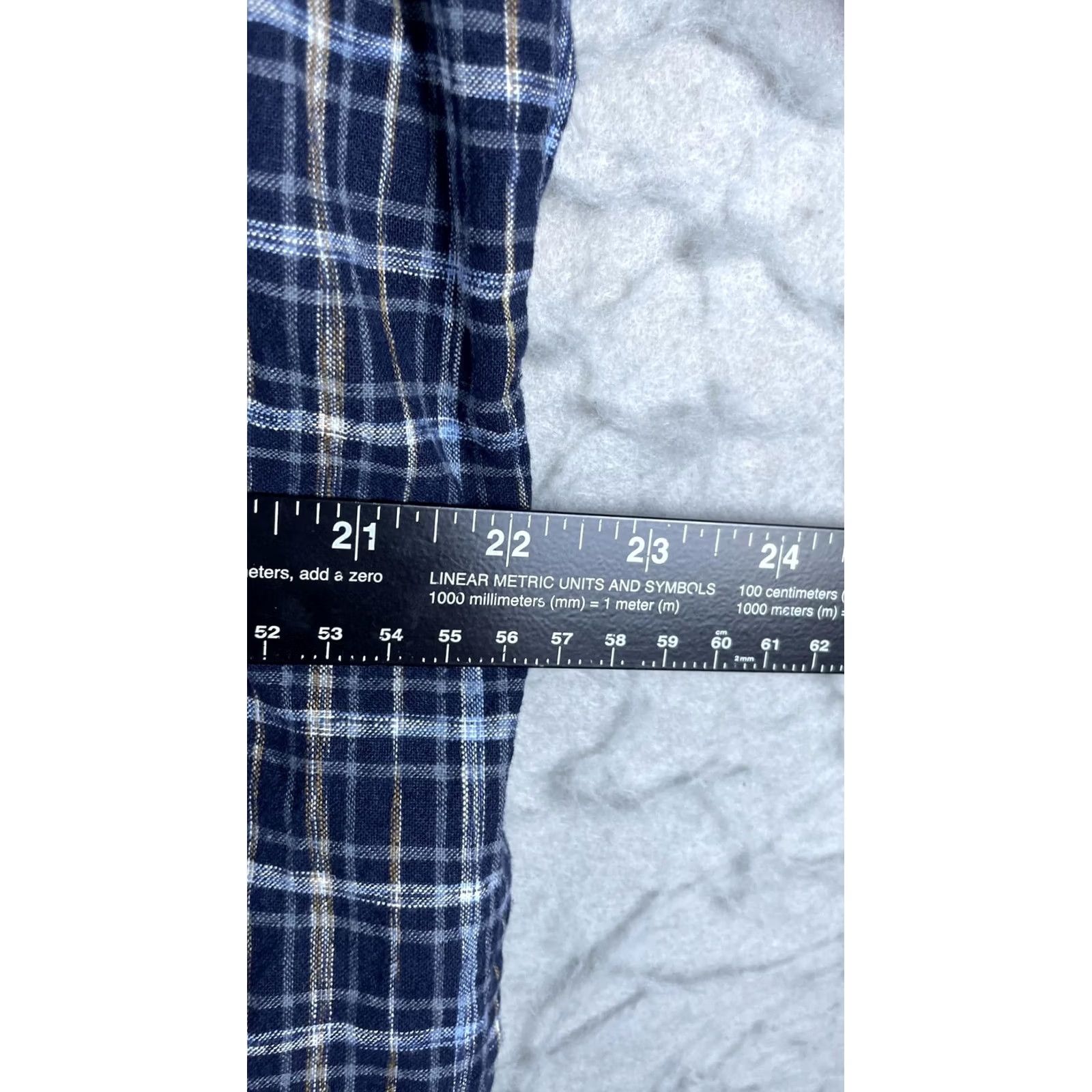 Patagonia Patagonia Mens XL Blue Plaid Short Sleeve Button Front Lightweight Casual Shirt Size US XL / EU 56 / 4 - 3 Thumbnail